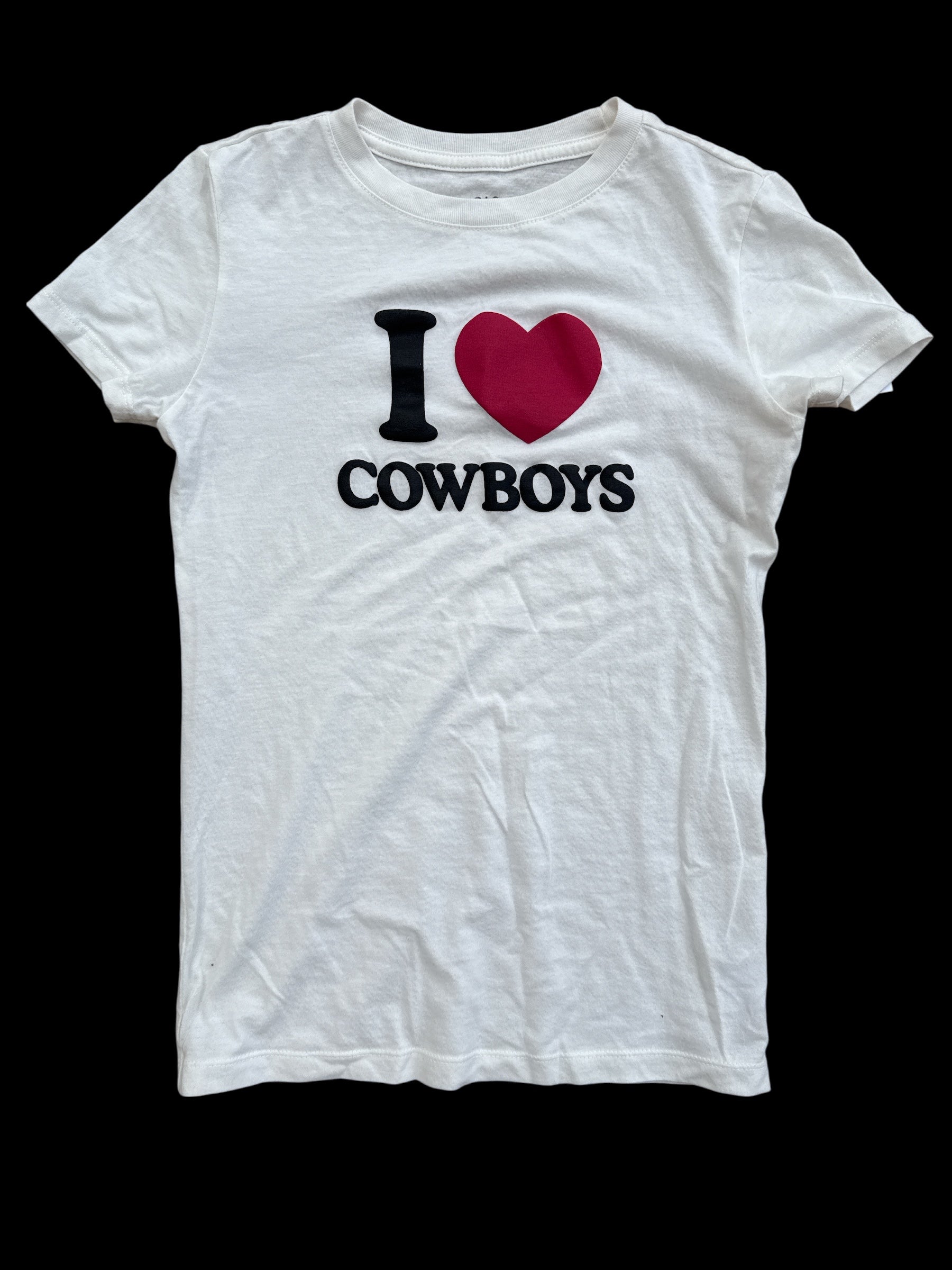White Aeropostale I heart cowboys tee, Xs