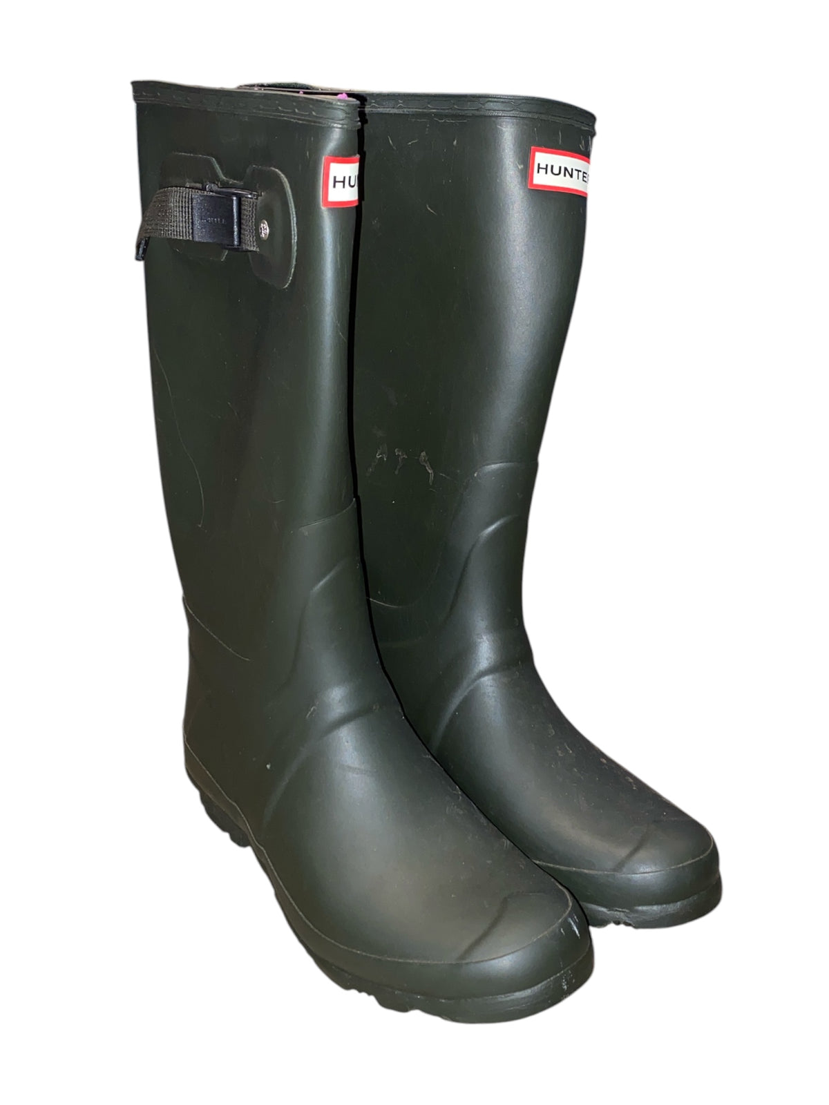 green grey hunter rainboots, 9