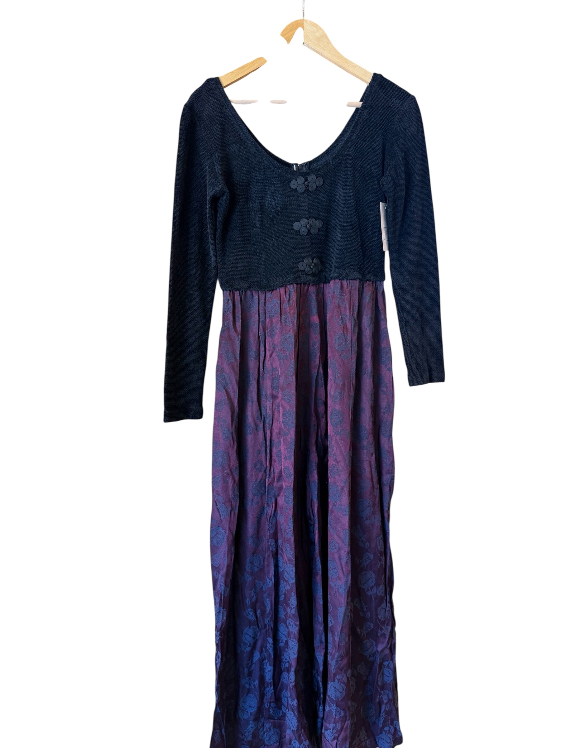 black purple karen alexander ls floral jumper, 10