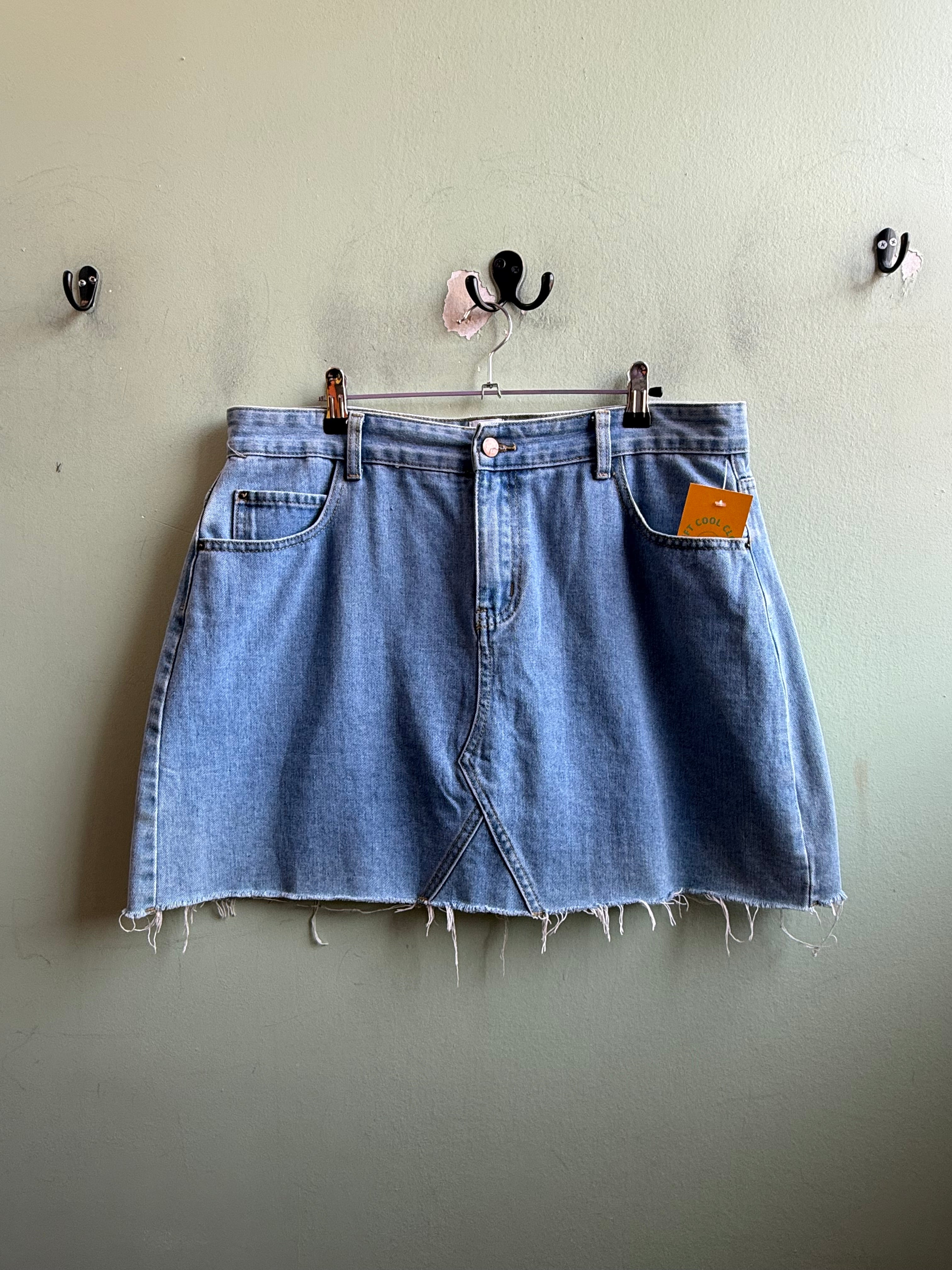 Blue Princess polly Denim mini skirt, 12