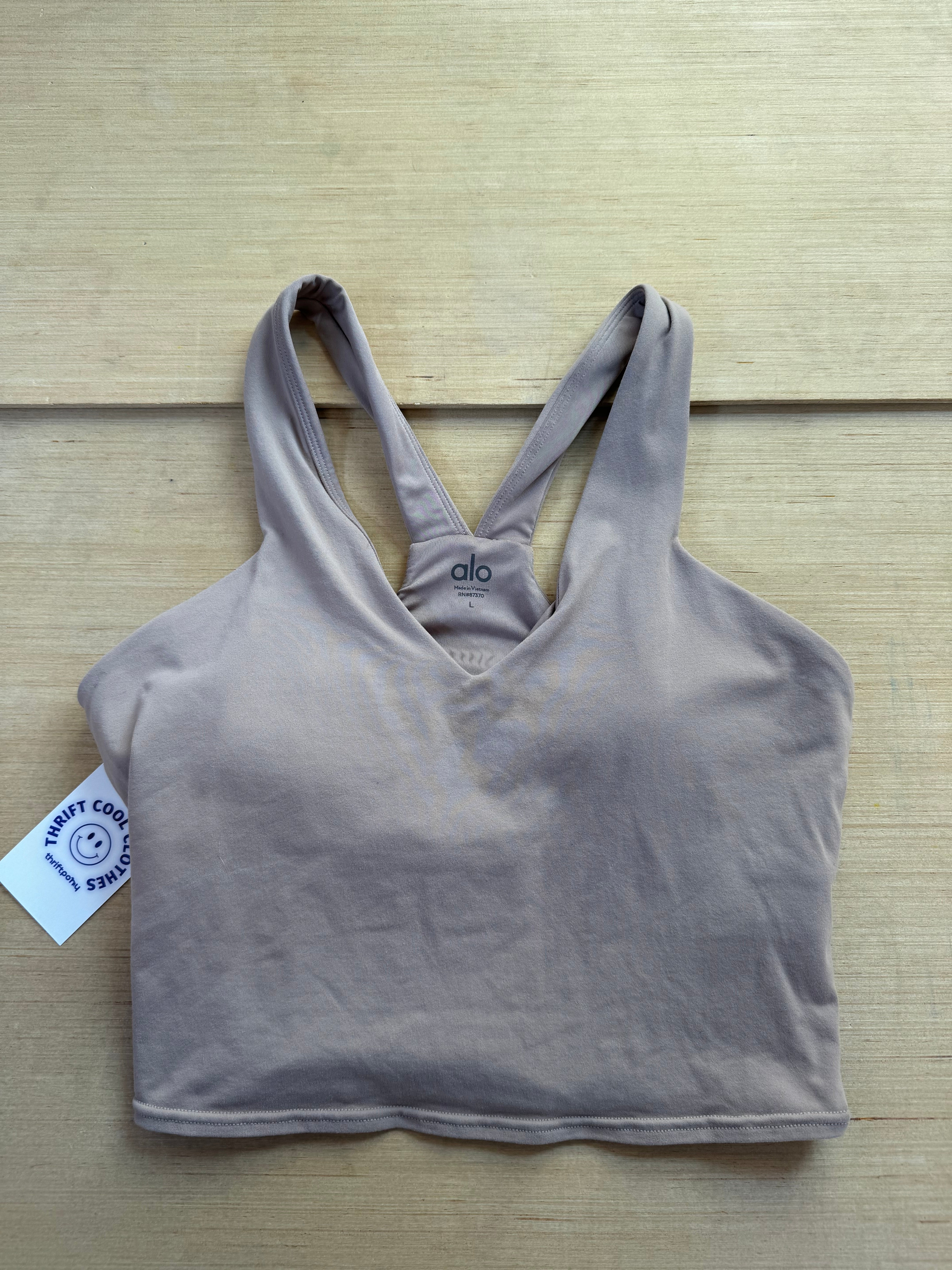 Brown alo athletic tank, L