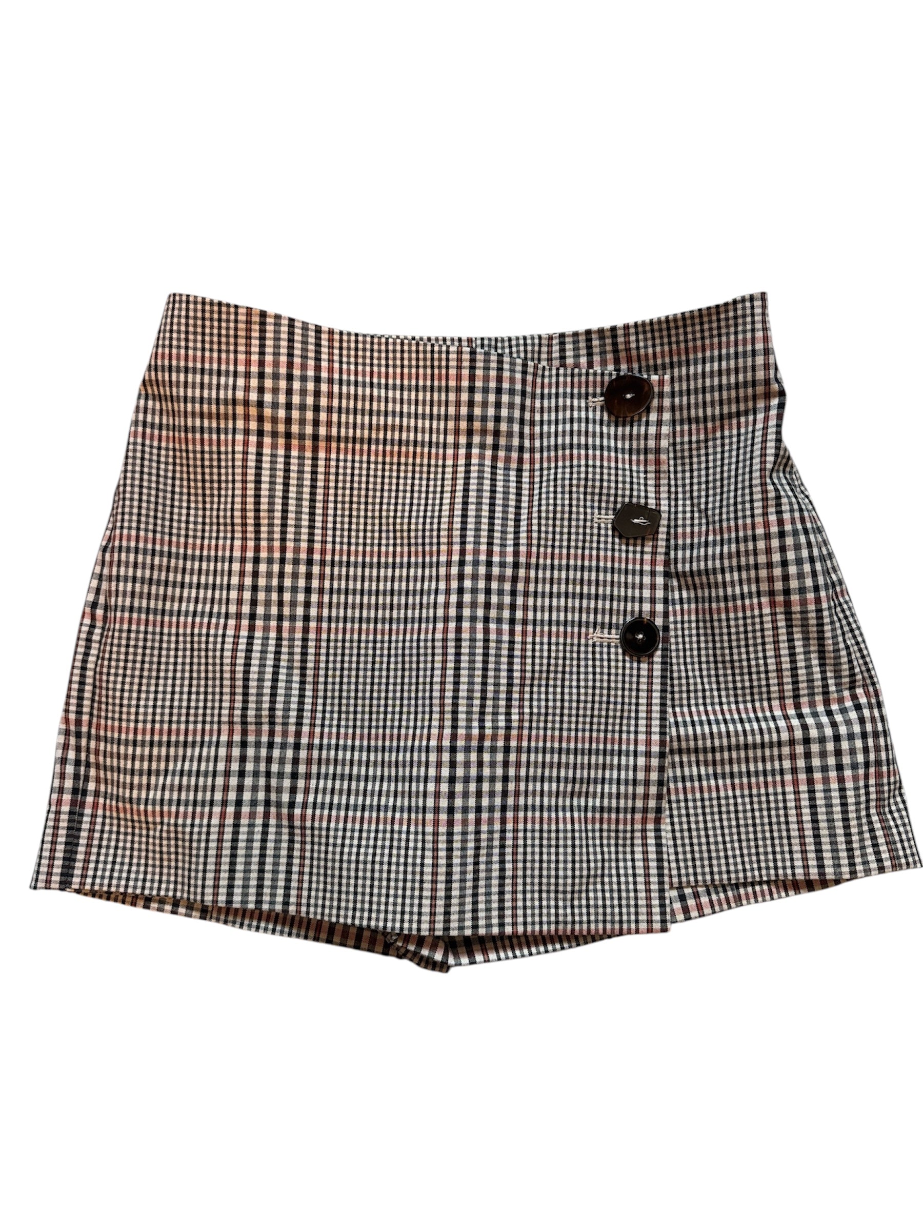 brown mng plaid skort, 6