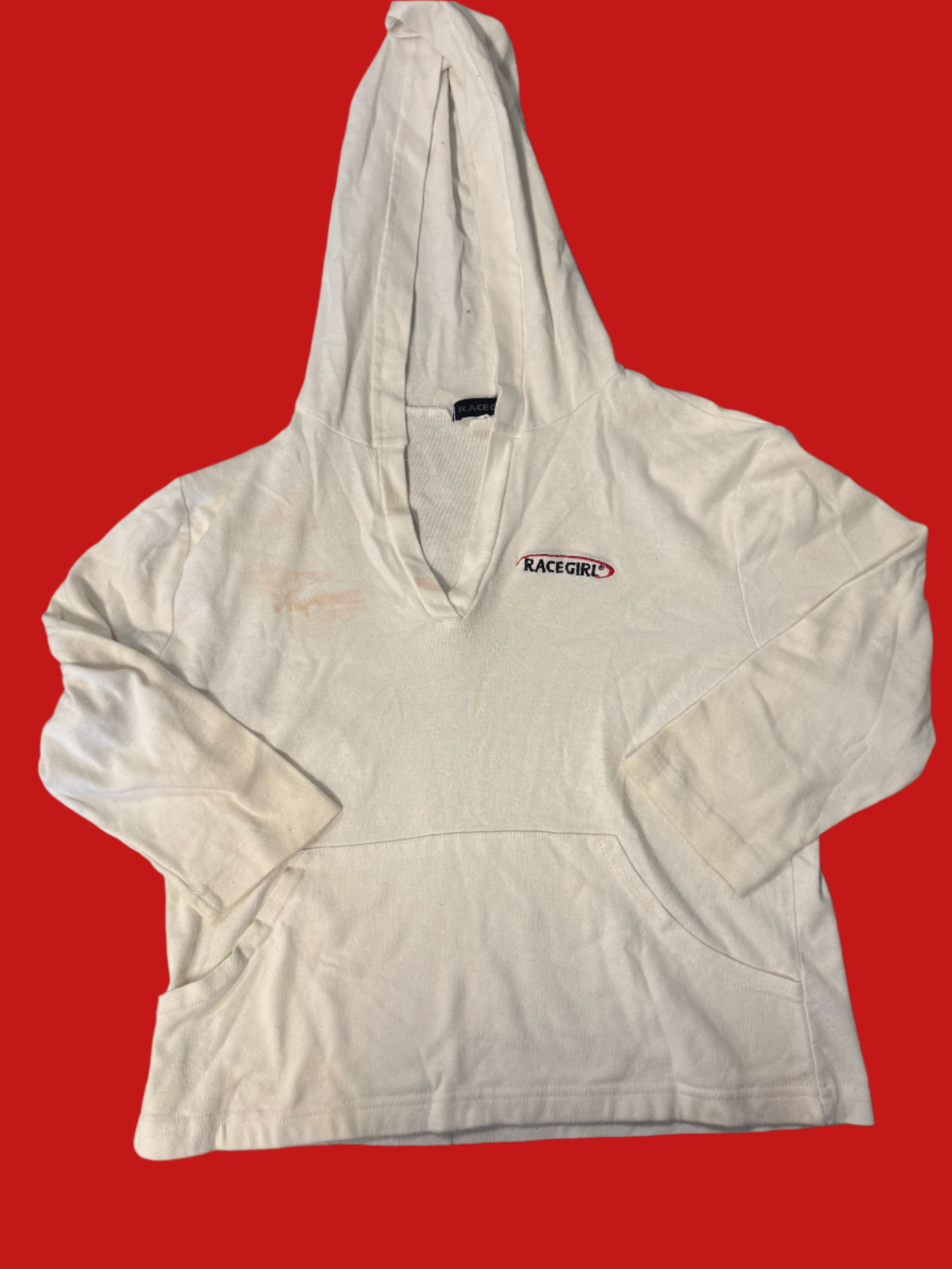 white race girl race girl hoodie, L