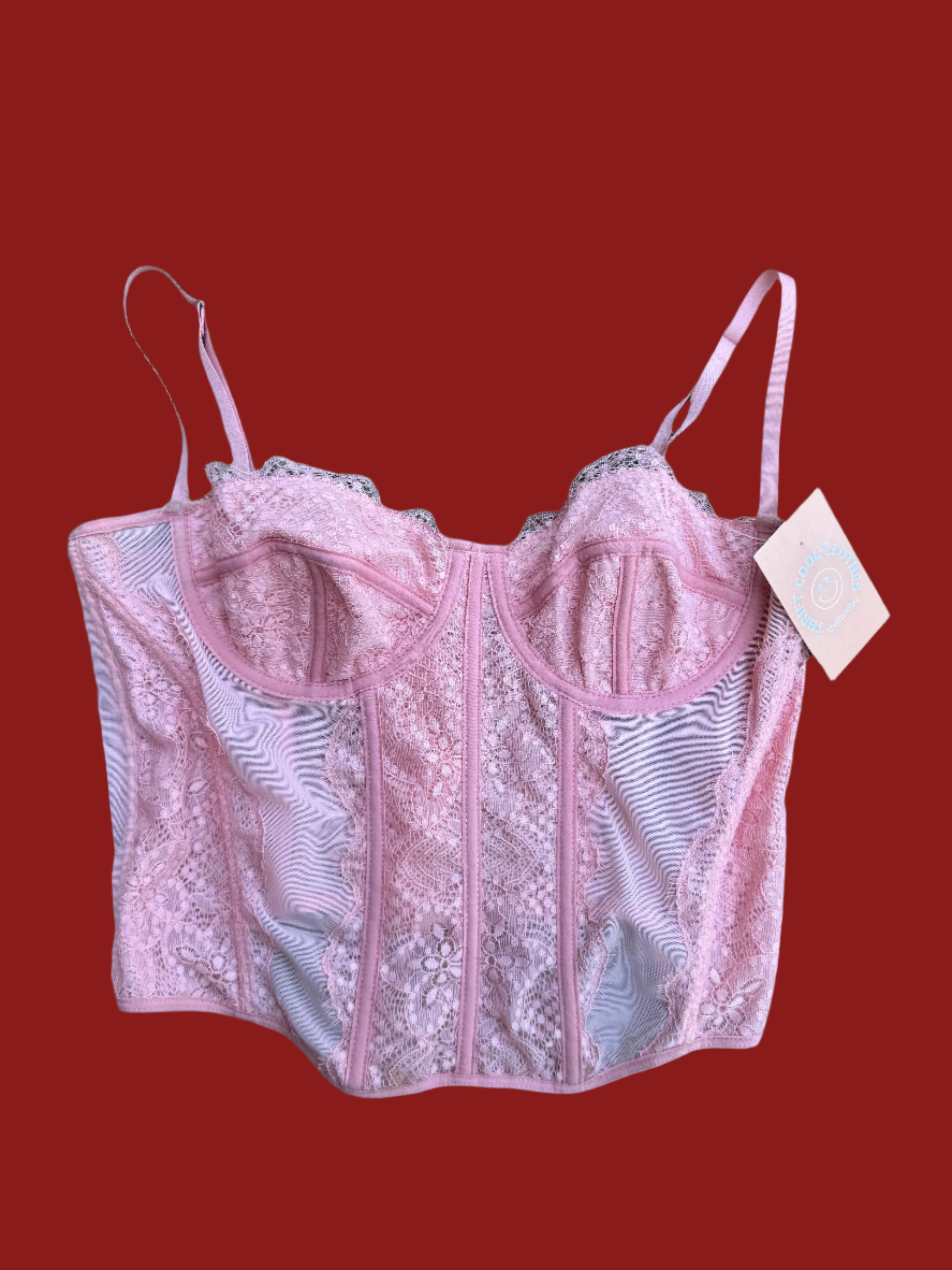 Pink  Corset lace, L