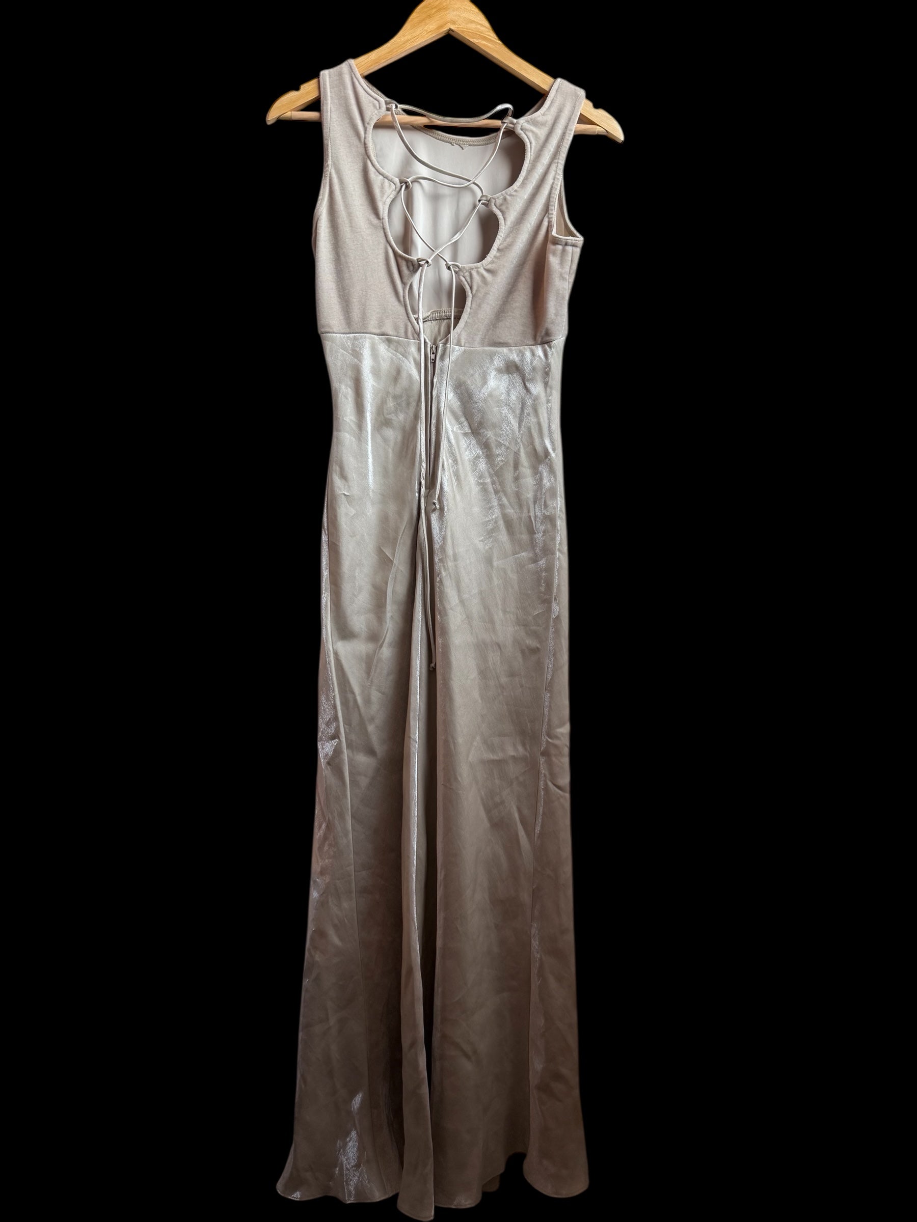 gold roberta vtg dress, 7/8