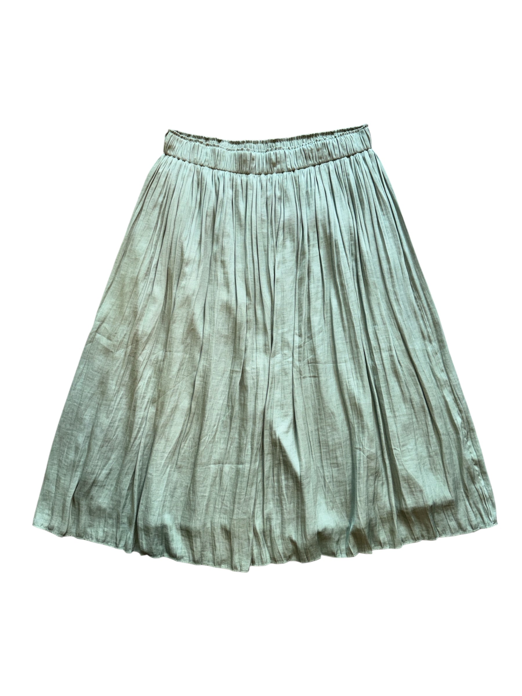 Green Gap Satin maxi skirt, M