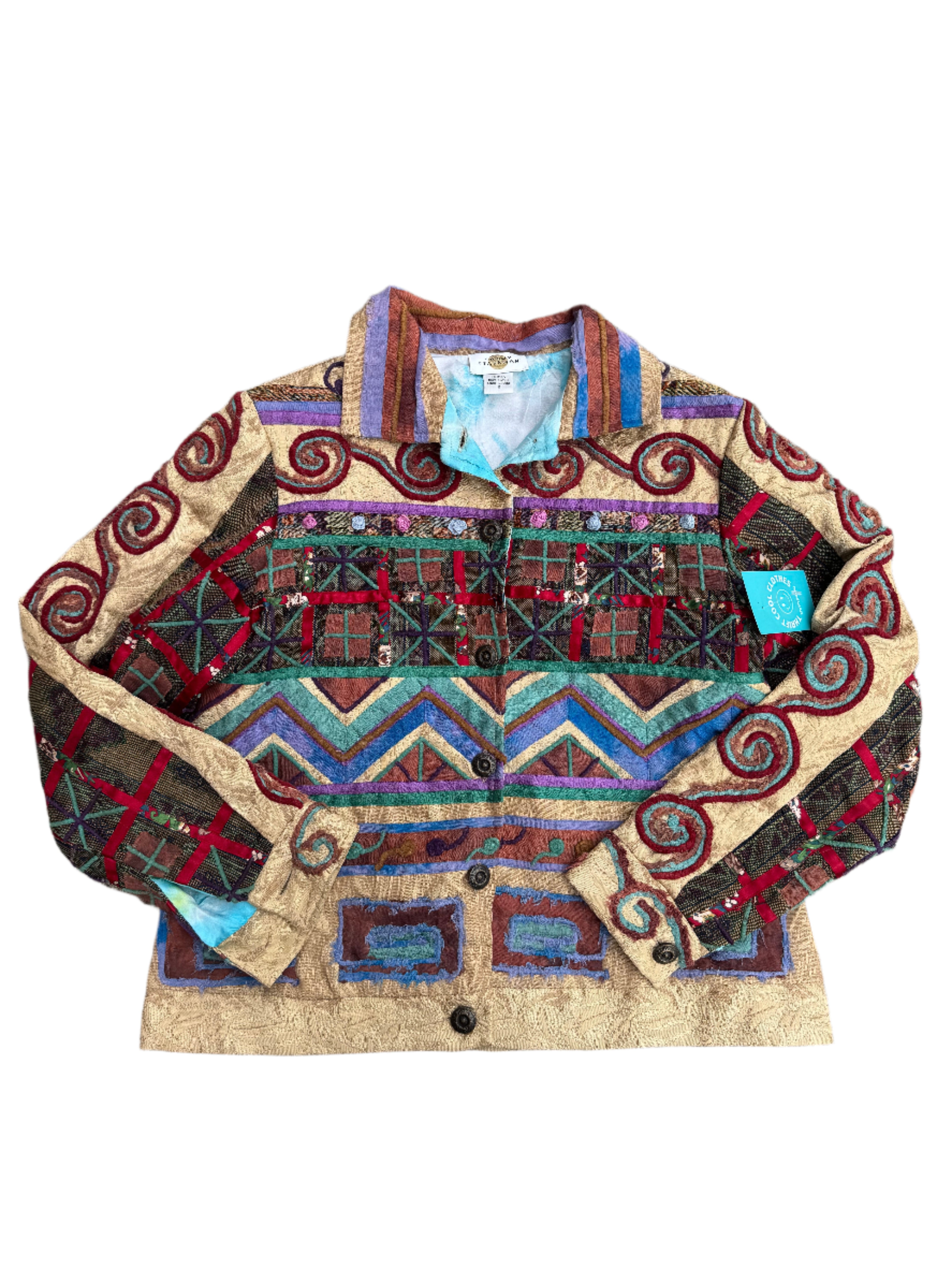 multi Sandy Starkman funky blazer, M
