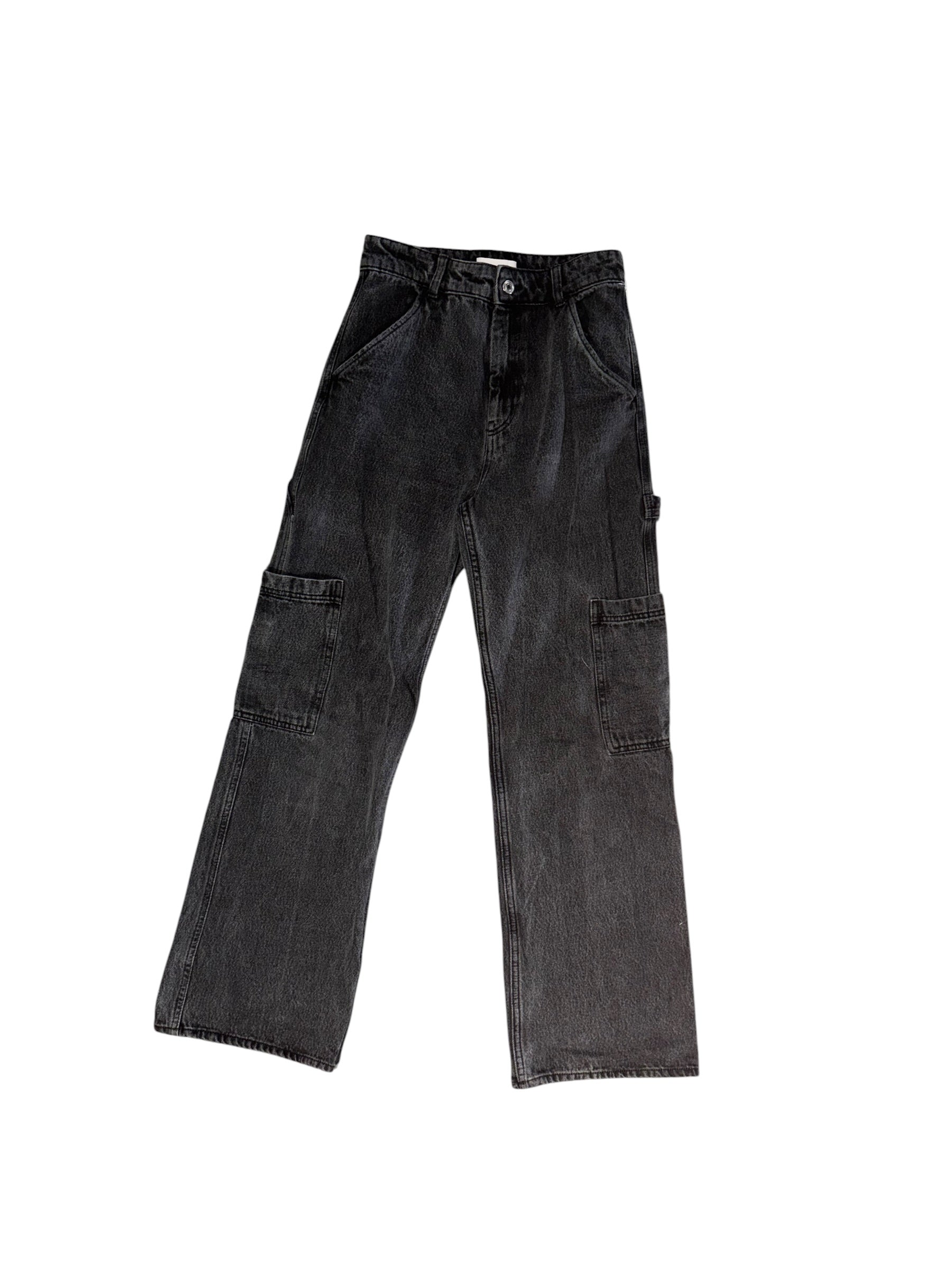 black h&m cargo jeans, 4