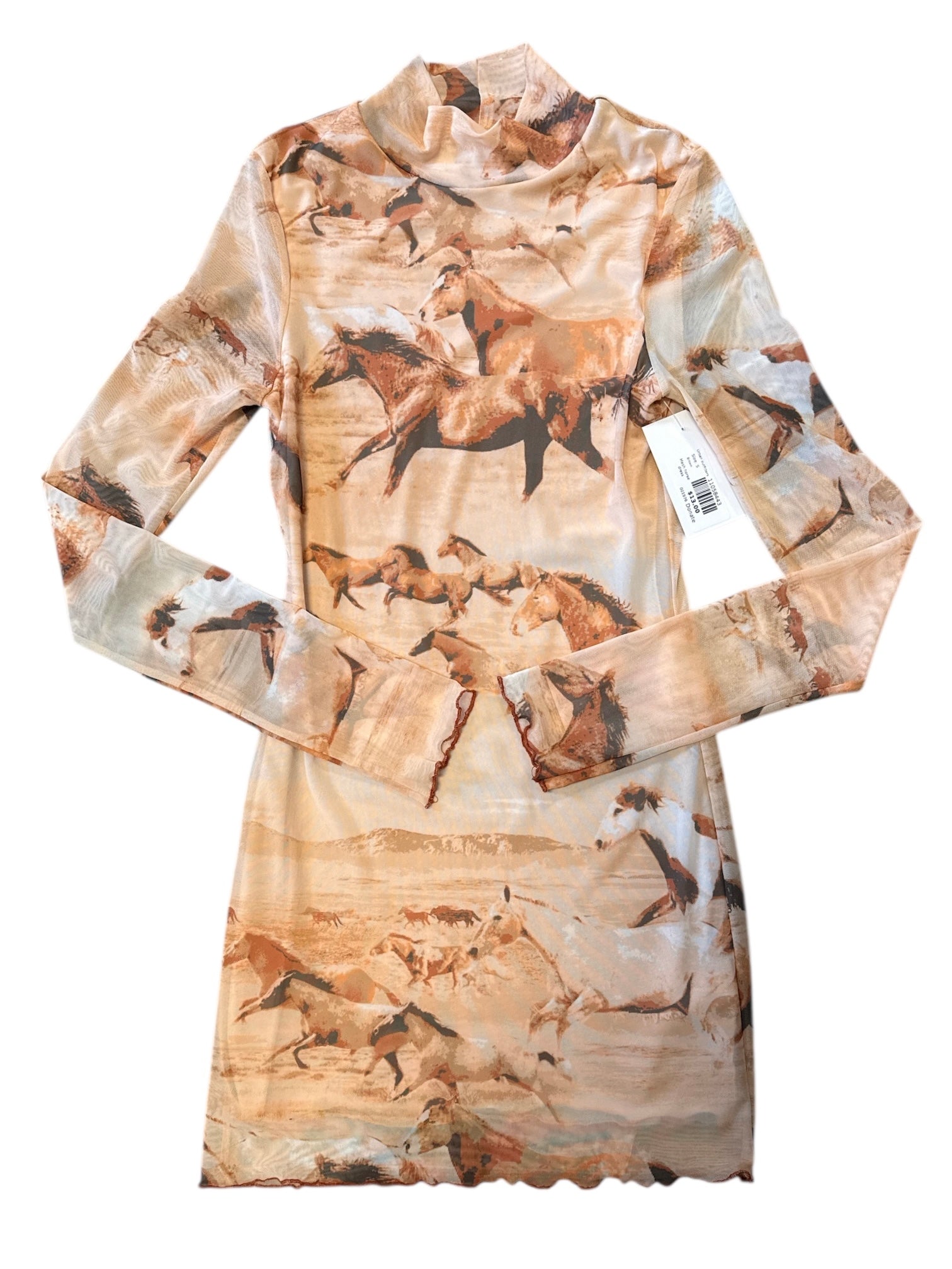 Brown Urban outfitters Mesh horse dress, S