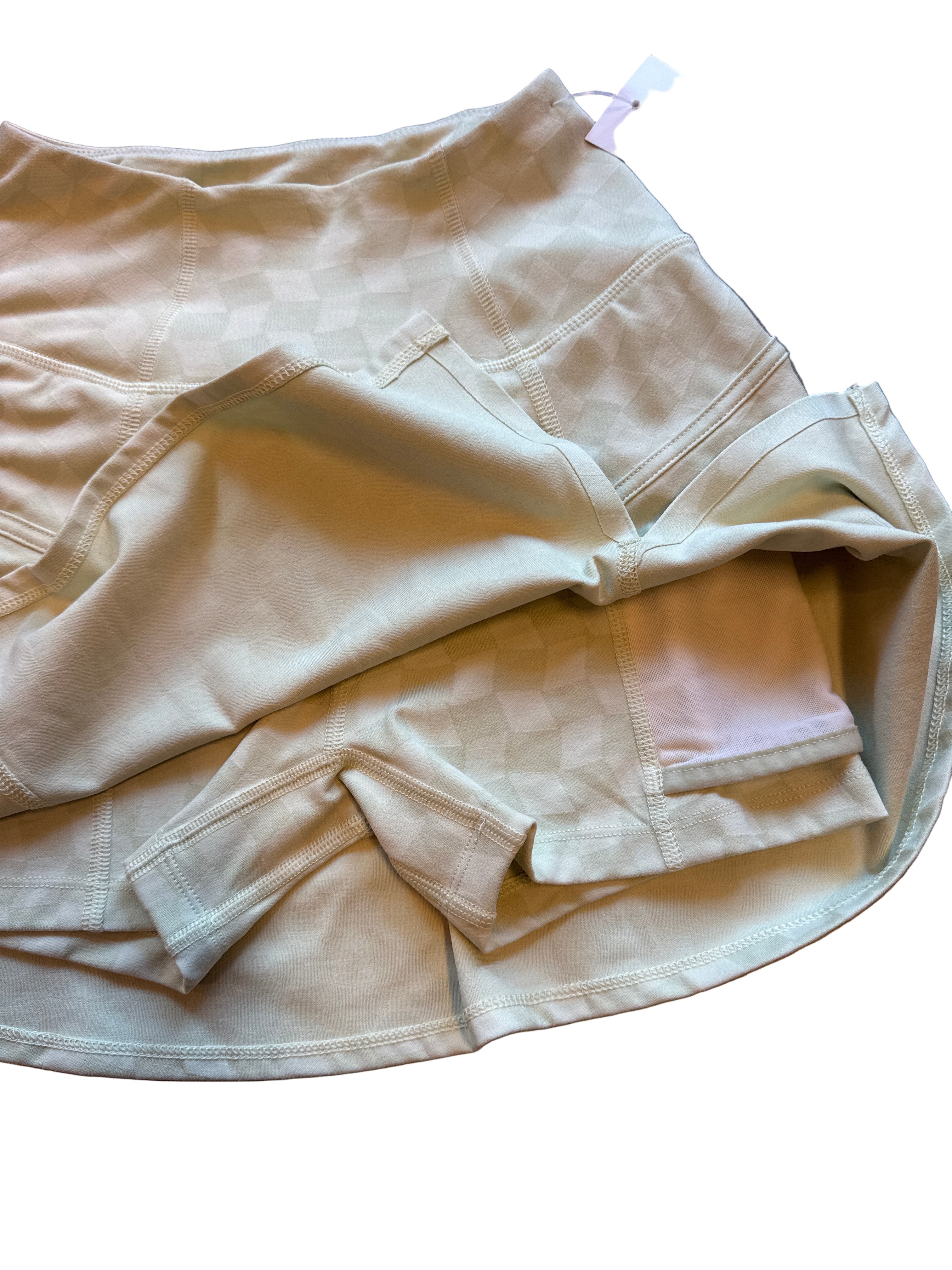 green madewell checkered active skort, xs