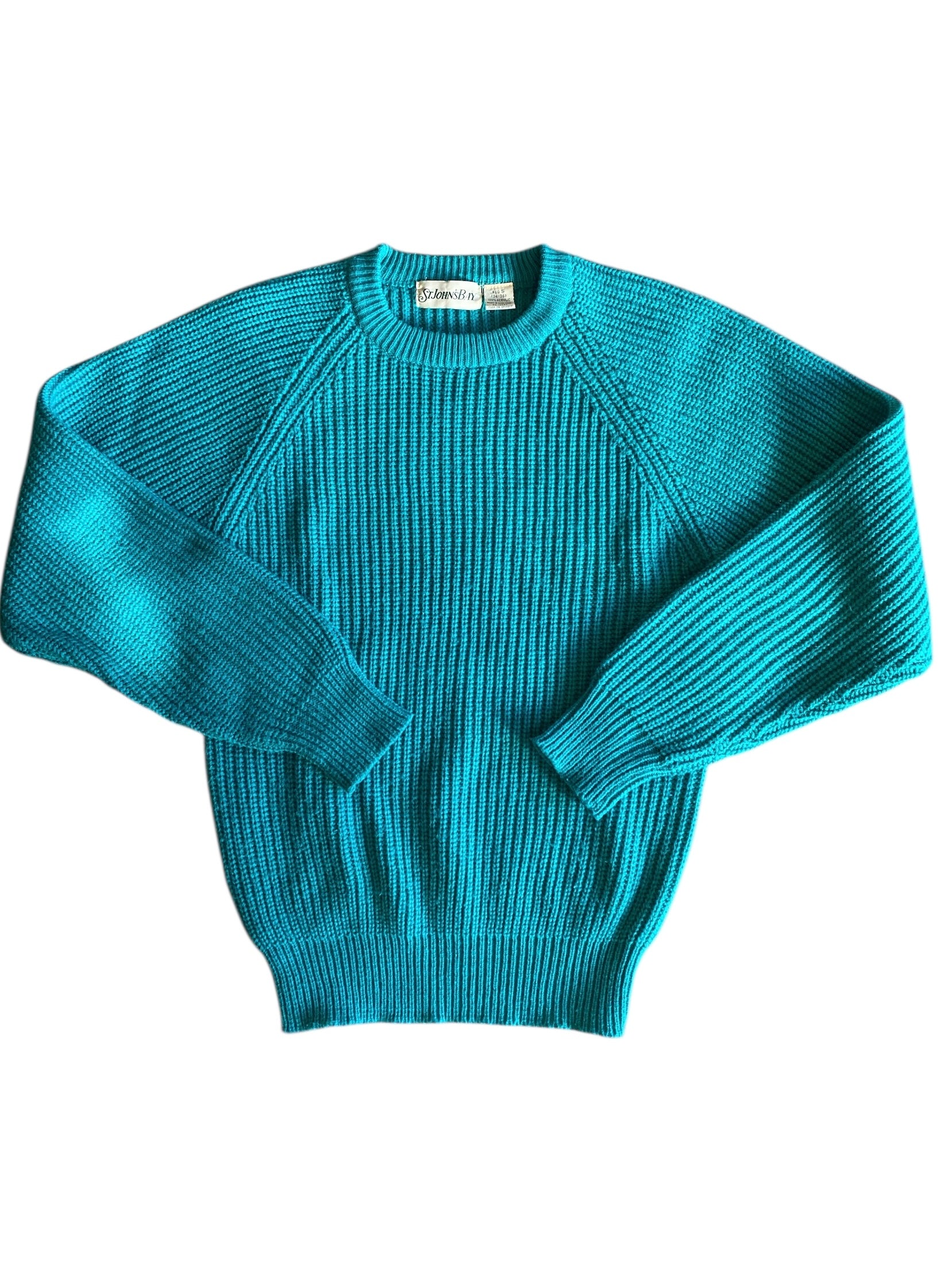 Teal St. John’s bay Vtg sweater, S