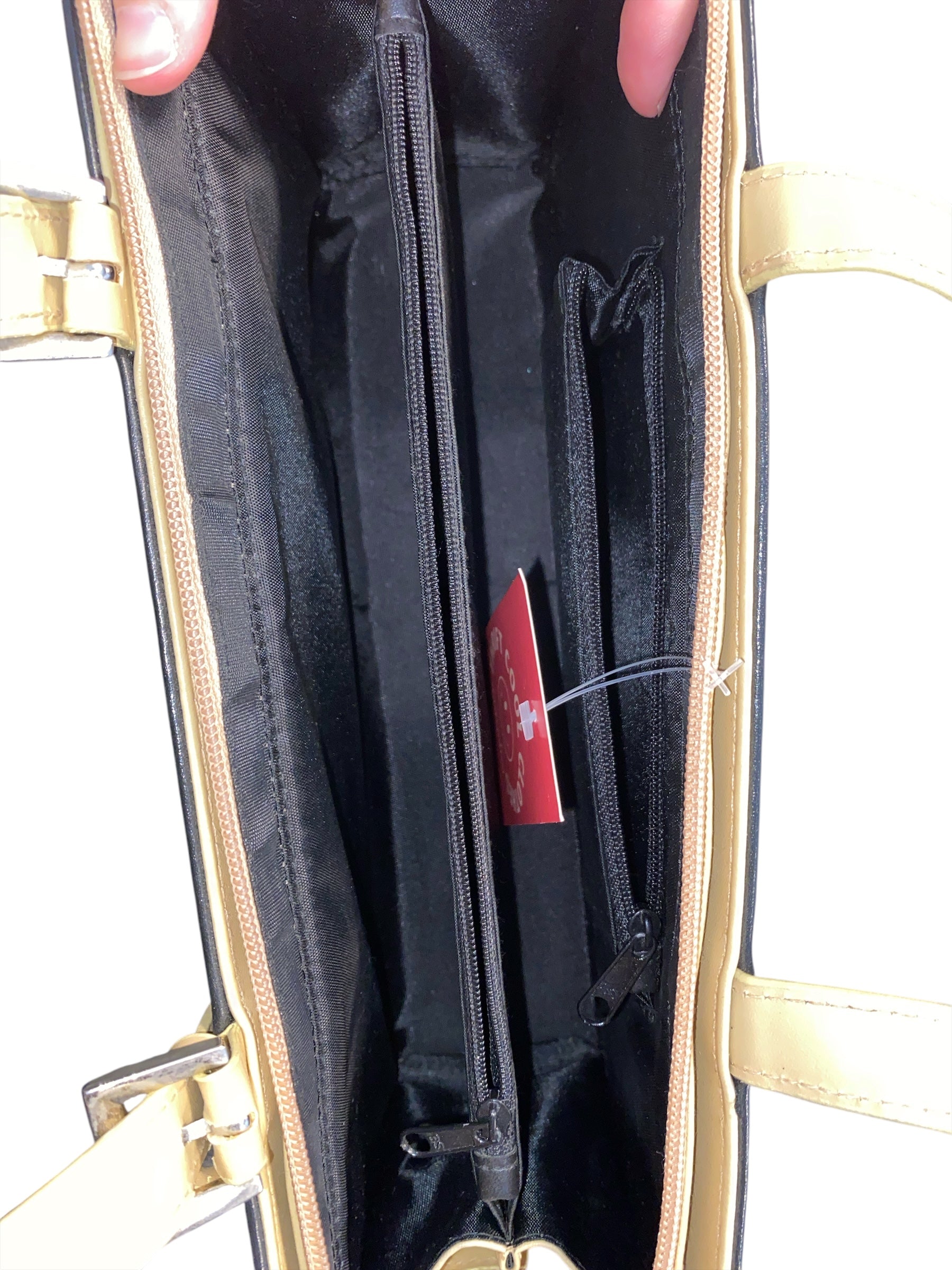 black tan  vtg handbag