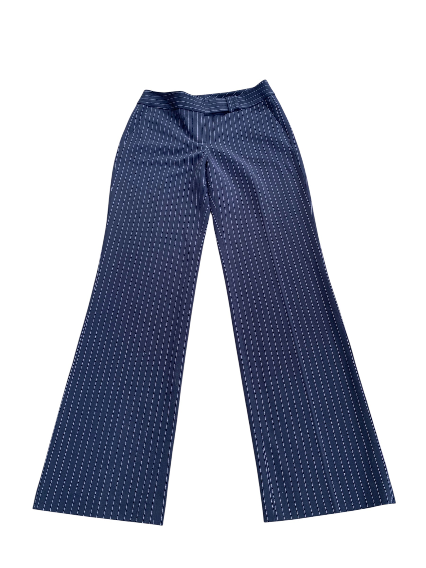 navy nine west pinstripe business pants, 4