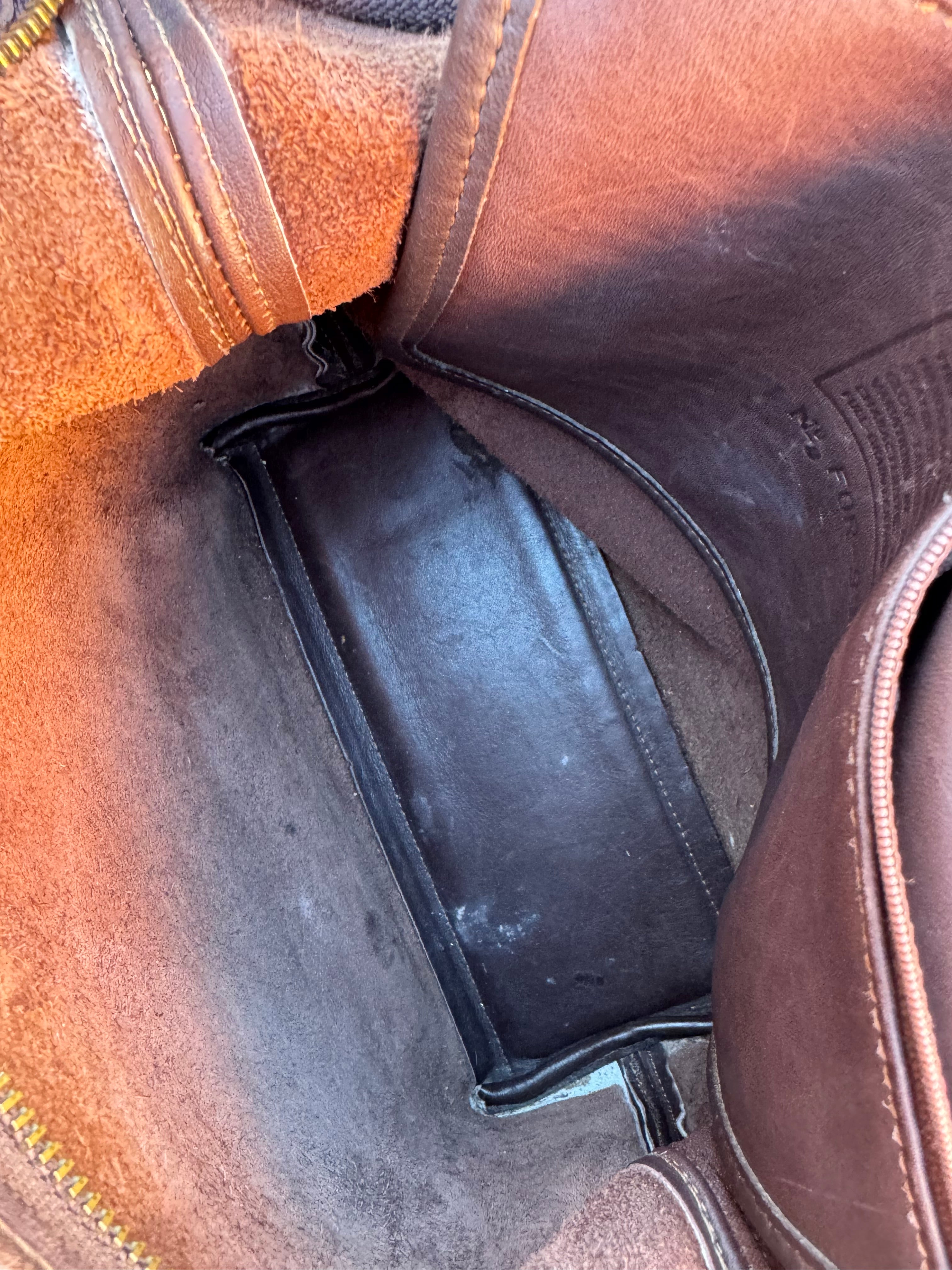 brown coach leather bag