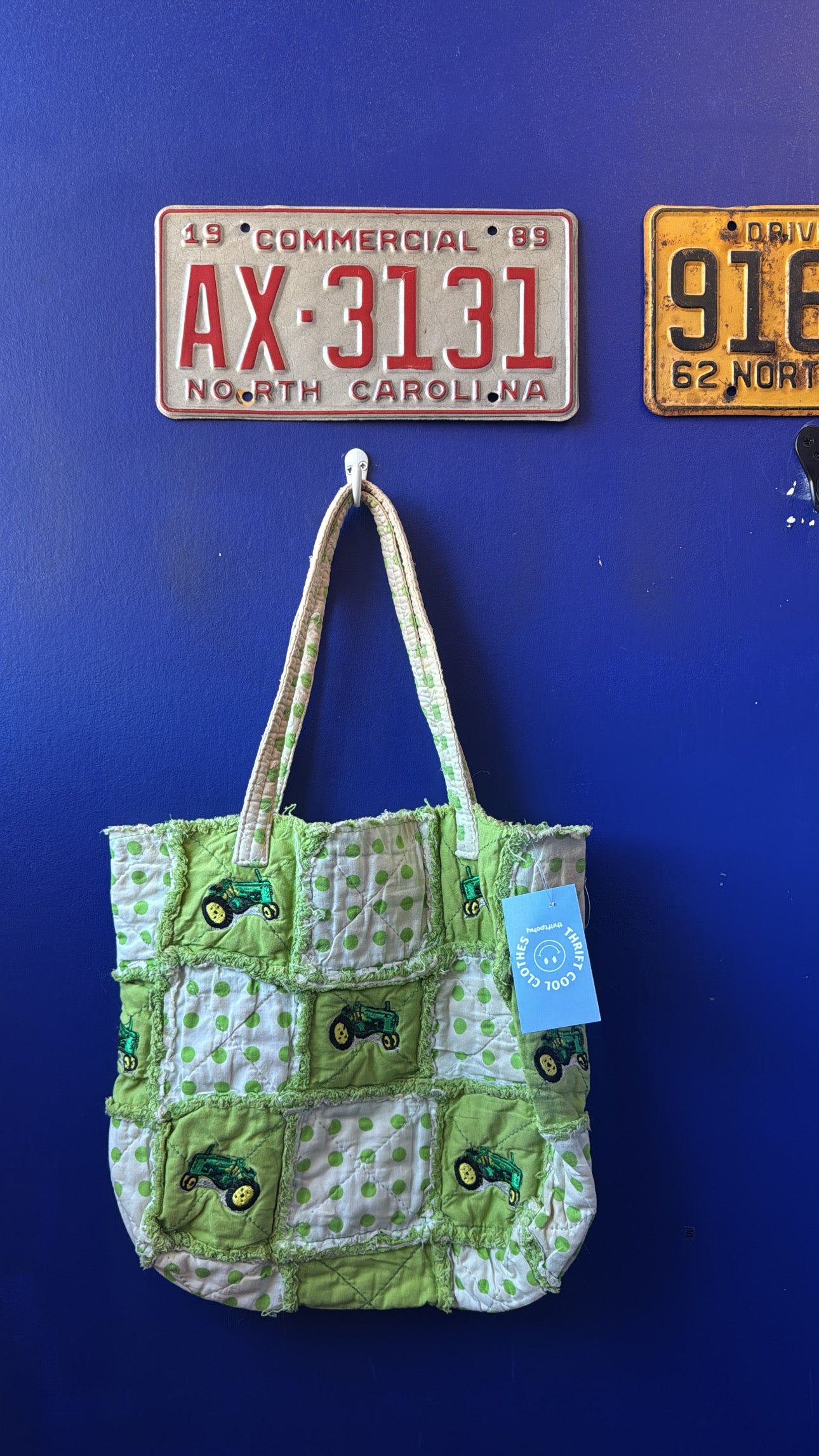 Quilted cutie tractor bag