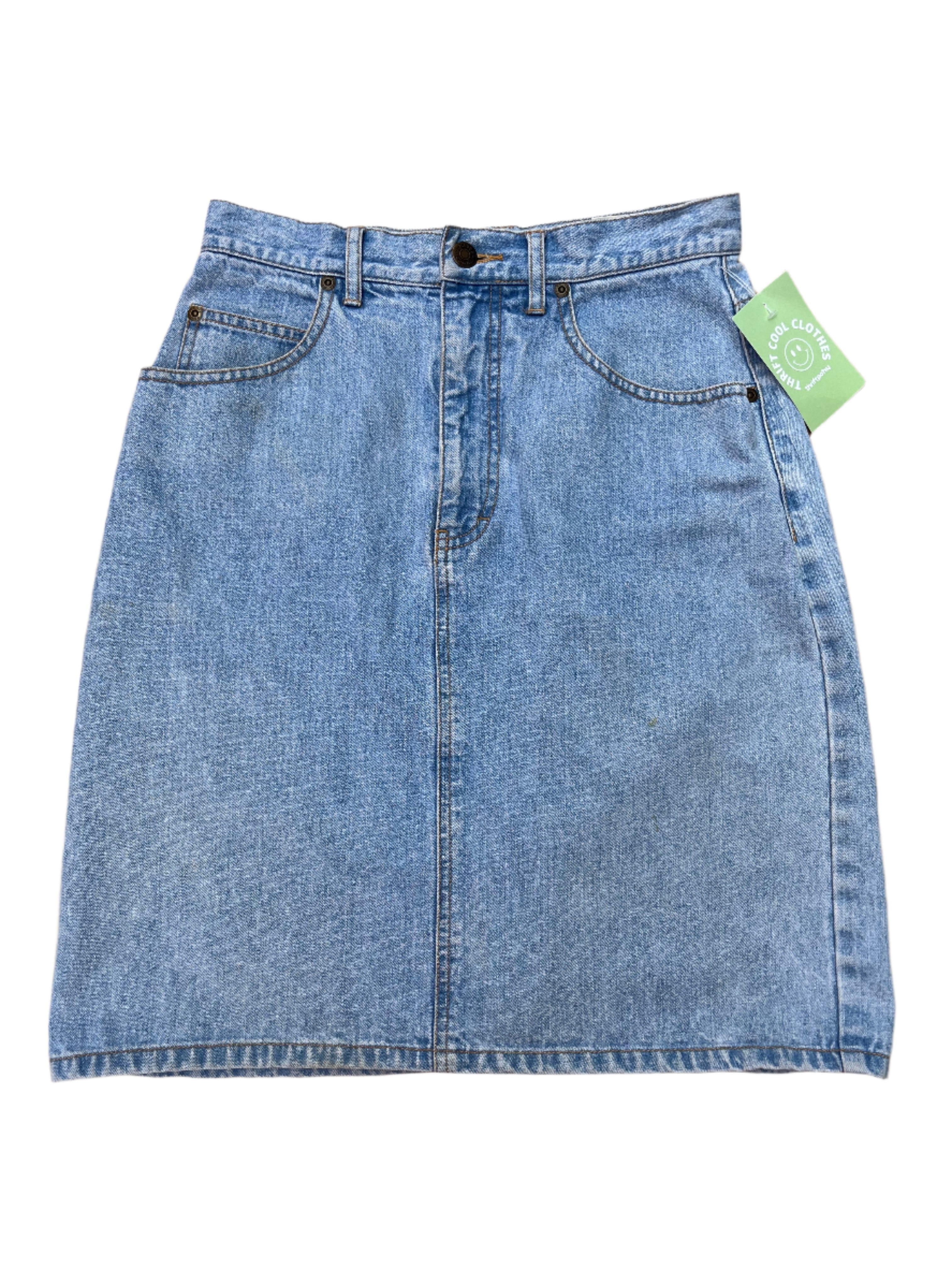 blue eddie bauer denim skirt, 6