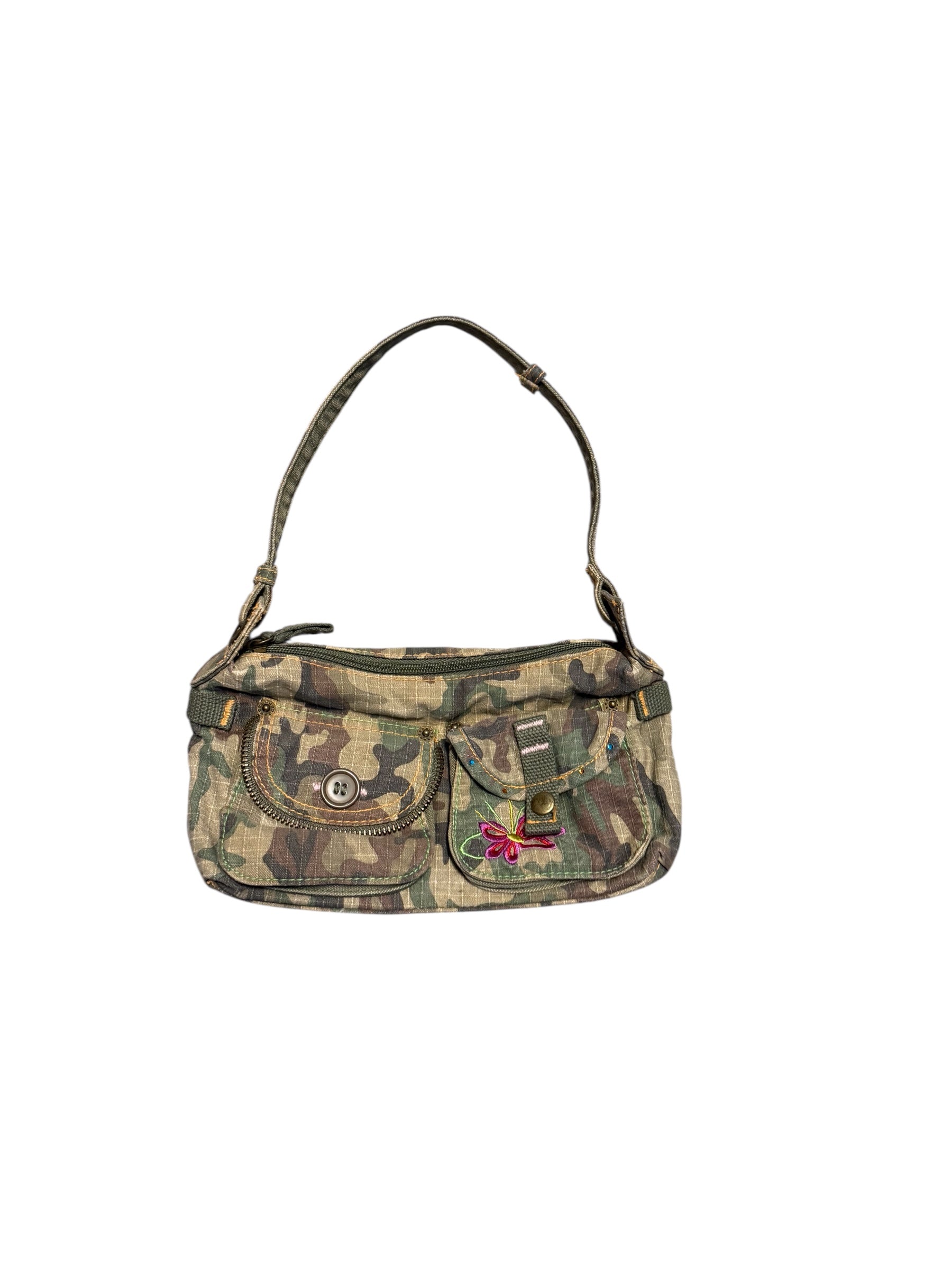 Army green Chateau Camo mini purse