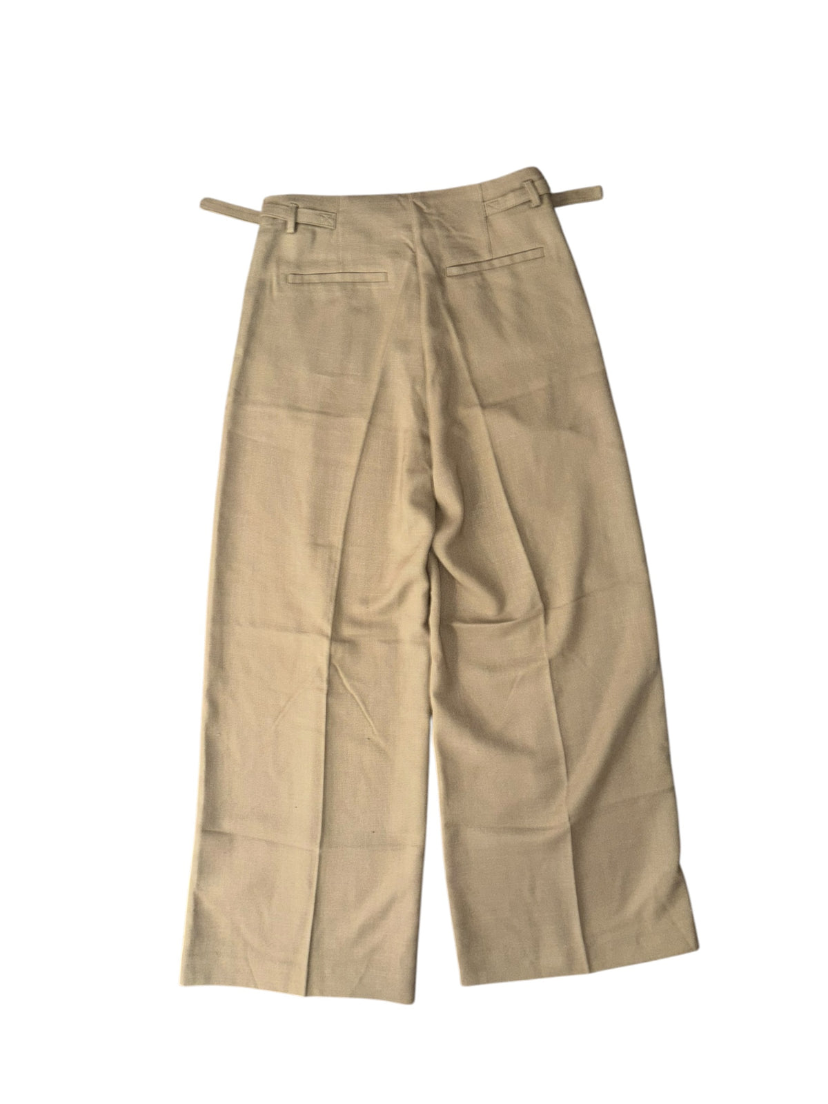 taupe h&m wide leg trousers, 6