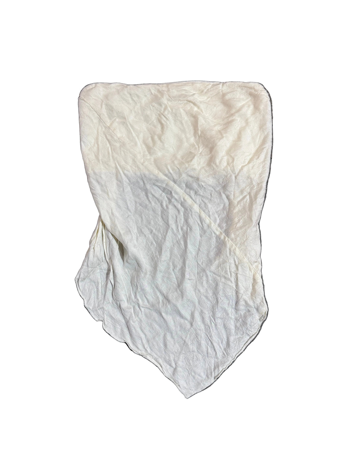 cream free people strapless asymmetrical top, xs