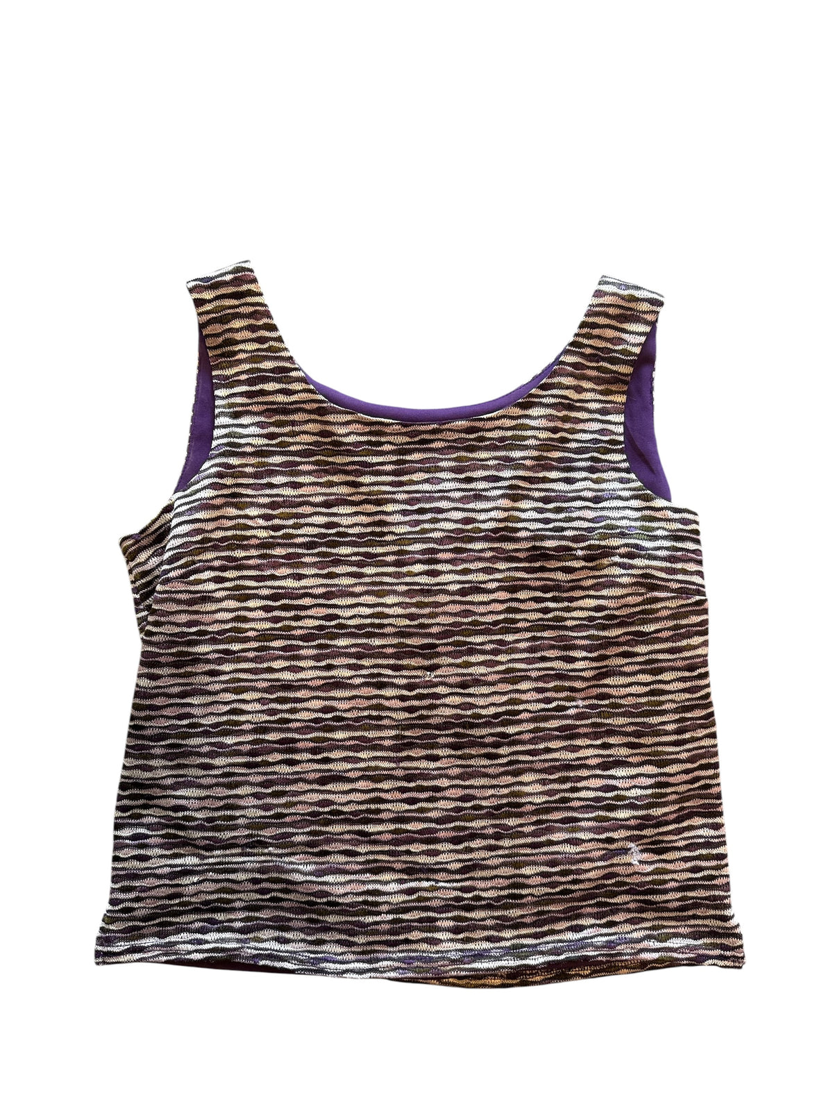 purple multi jessica howard knit squiggle tank, 4p