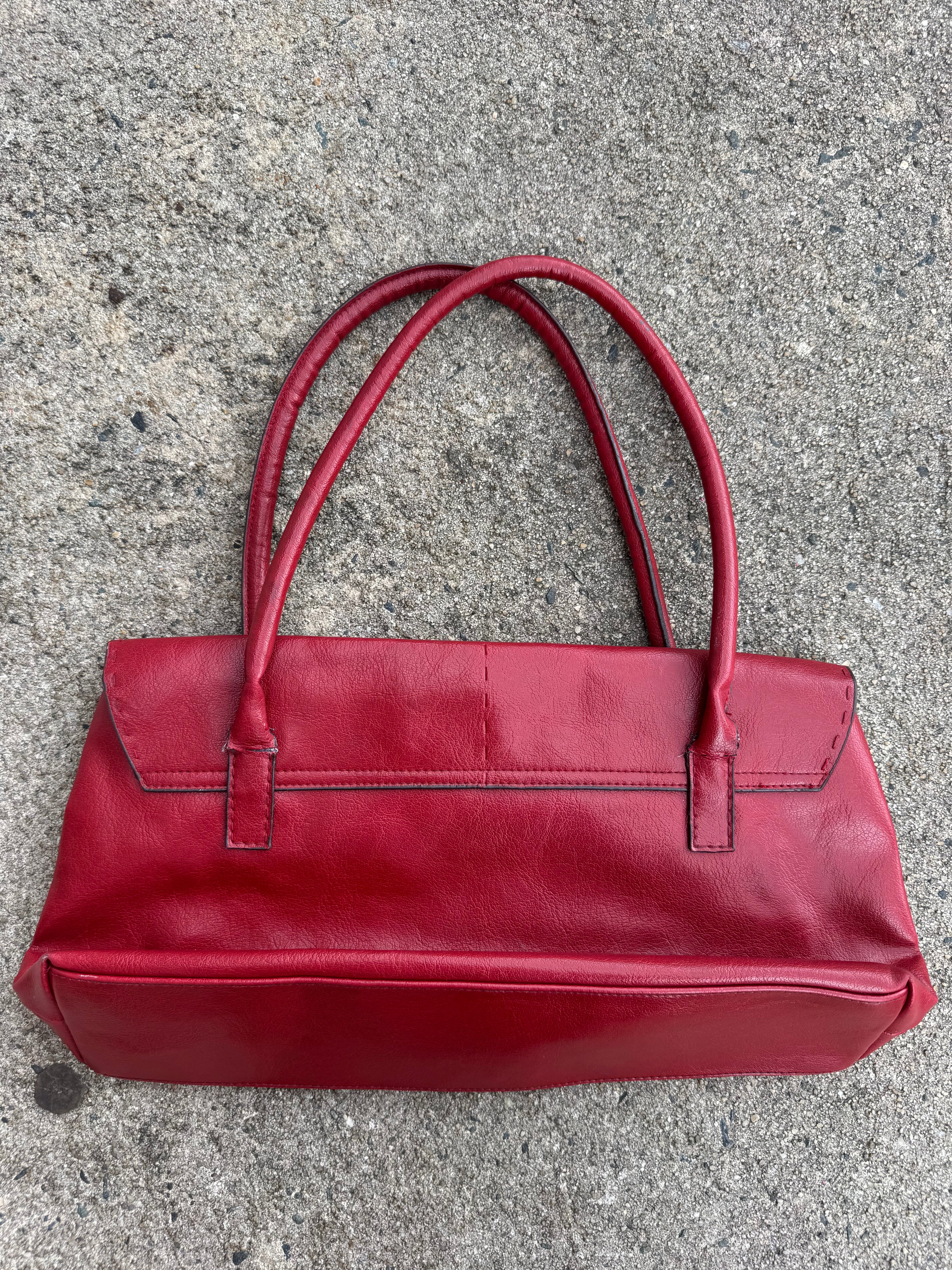 Red Xoxo Bag w/ mini studs