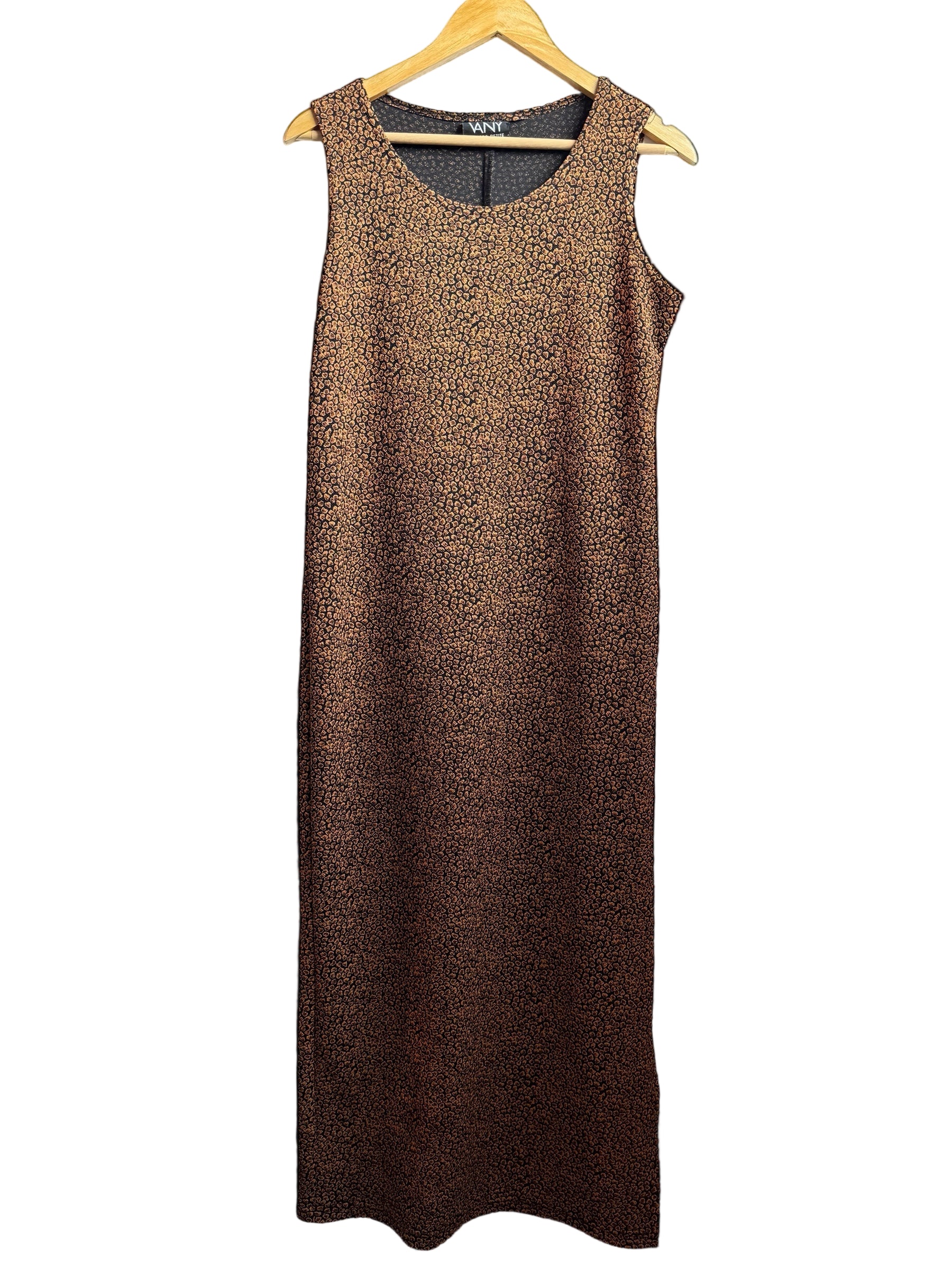 black brown vany animal print tank, 12p