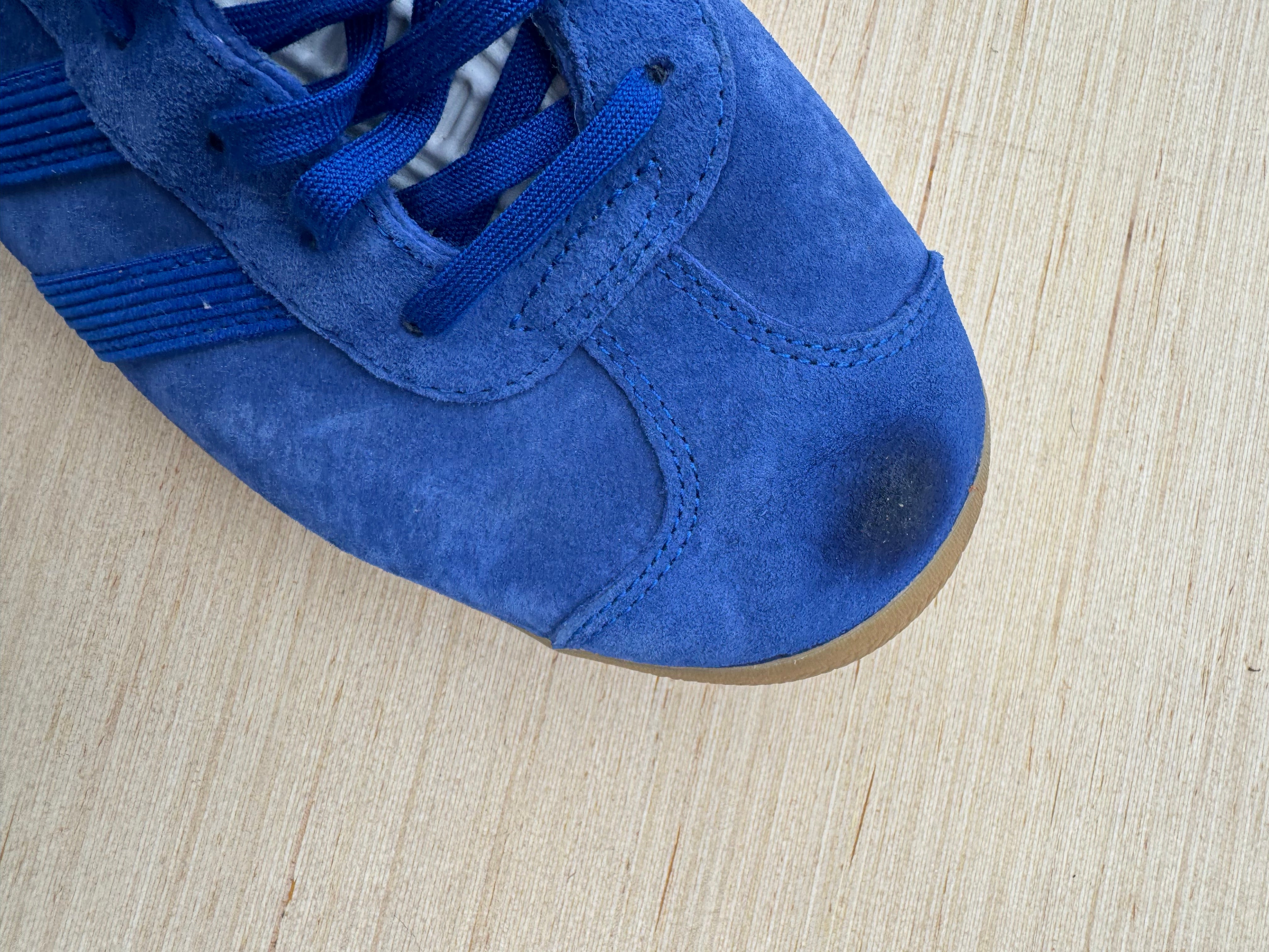 blue adidas gazelles, 9.5 womens