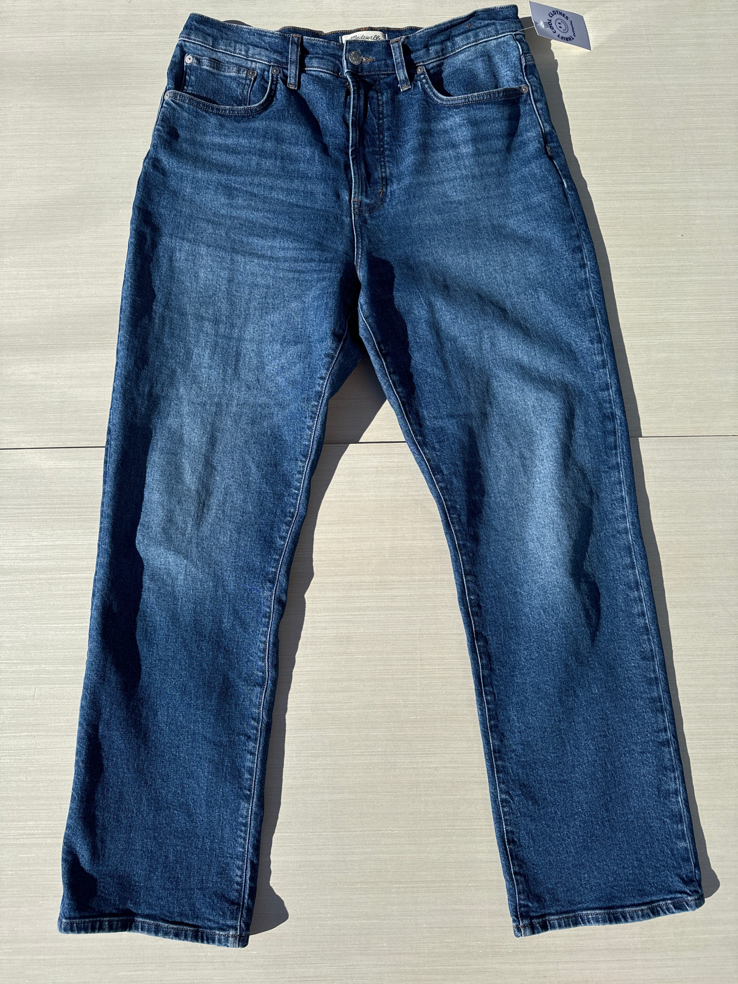blue madewell 90s straigh jeans, 31