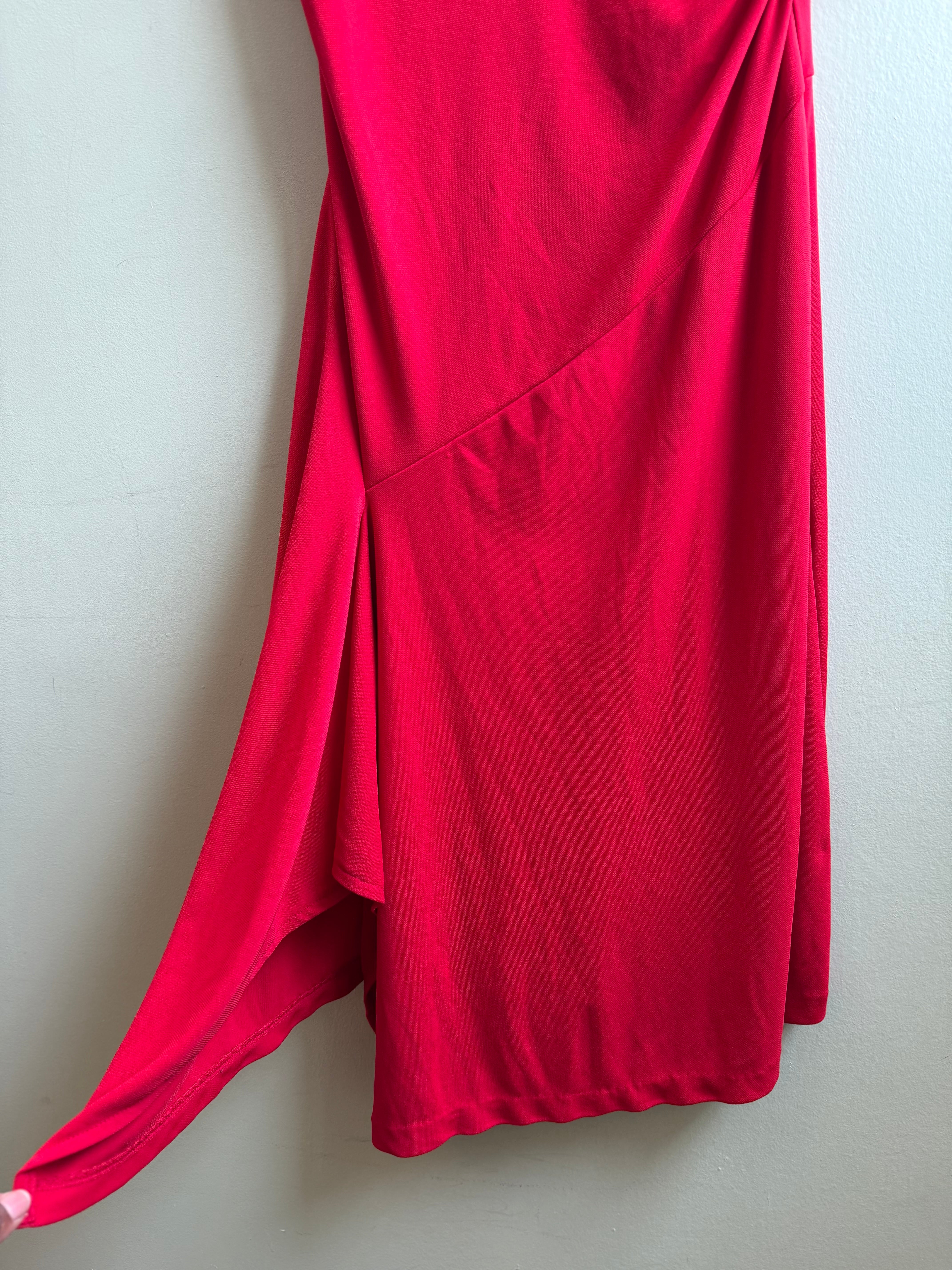 Red The limited Sleeveless drop waist cutie dress, M