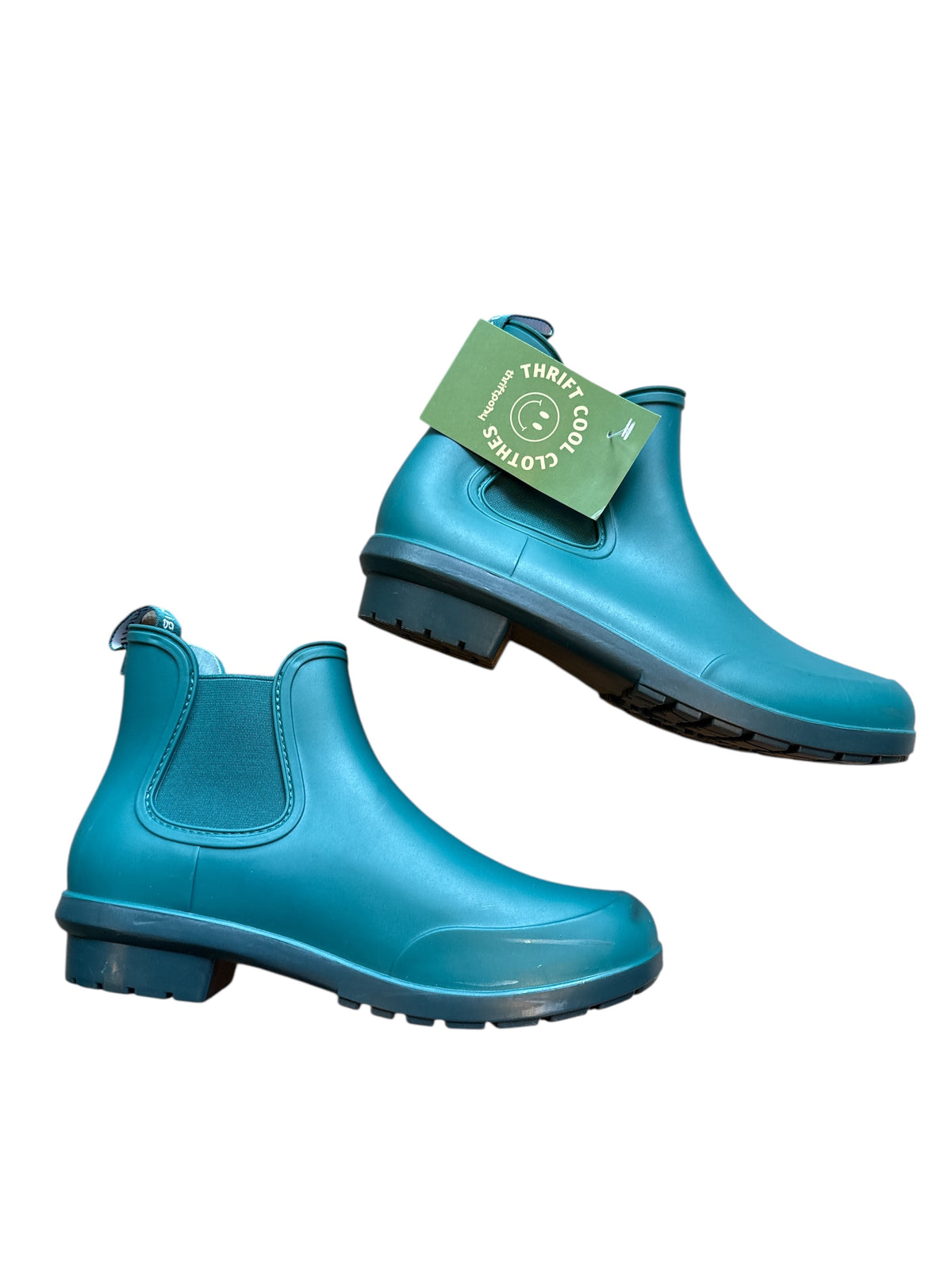 Green blue Planone originals Rain booties, 7