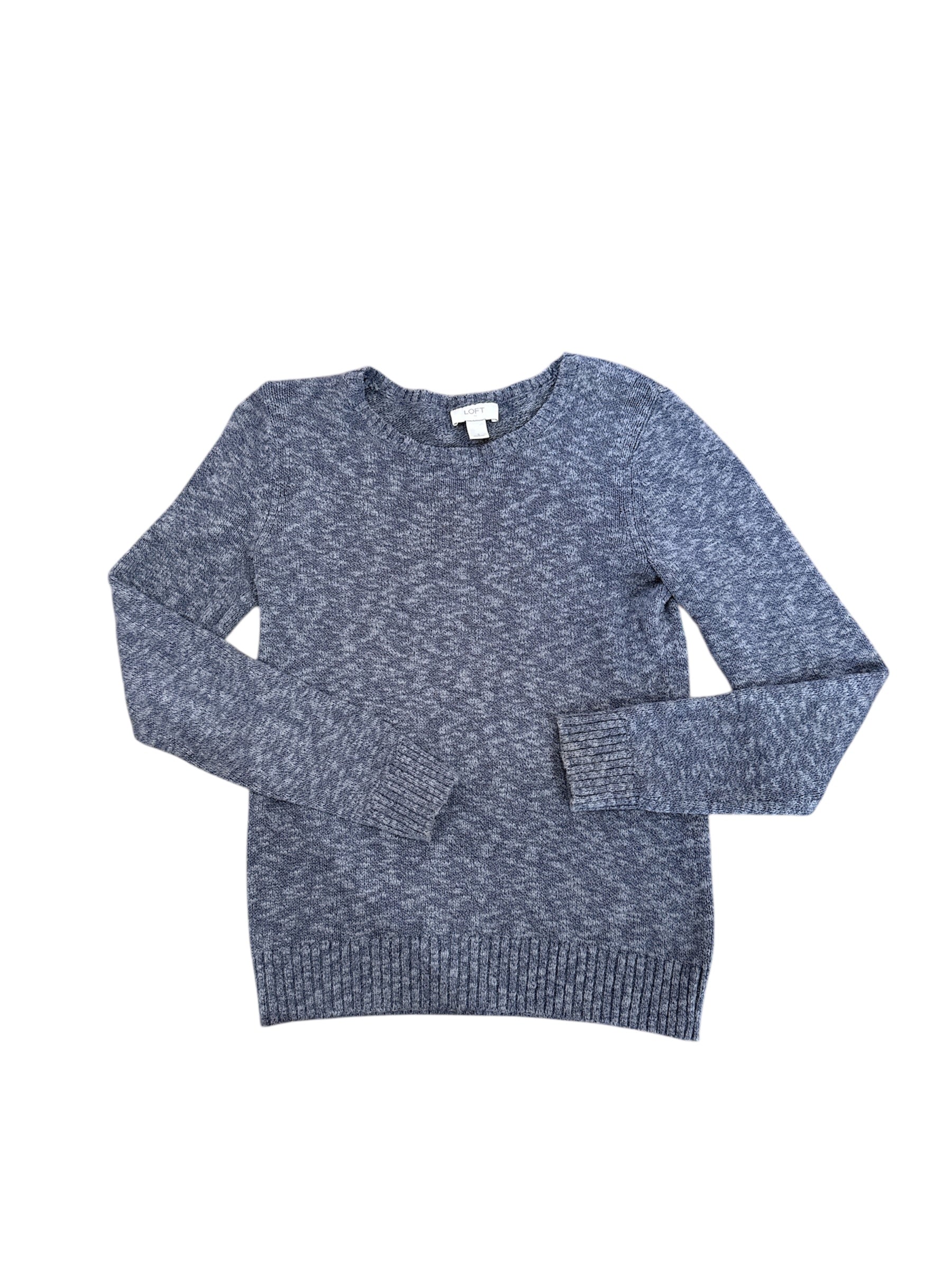 gray loft heathered sweater, s