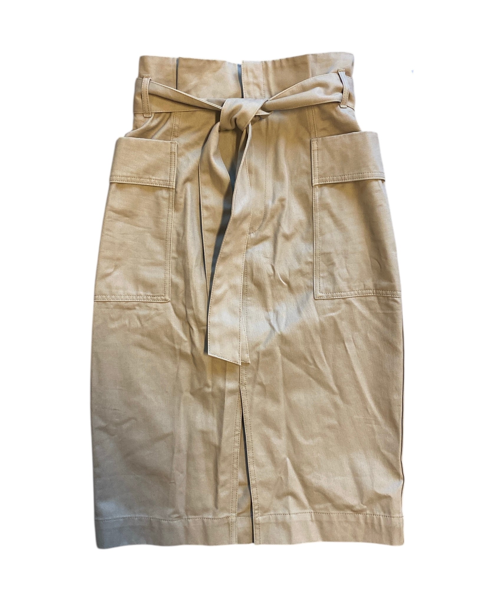 khaki h&m nwt drawstring skirt, 8