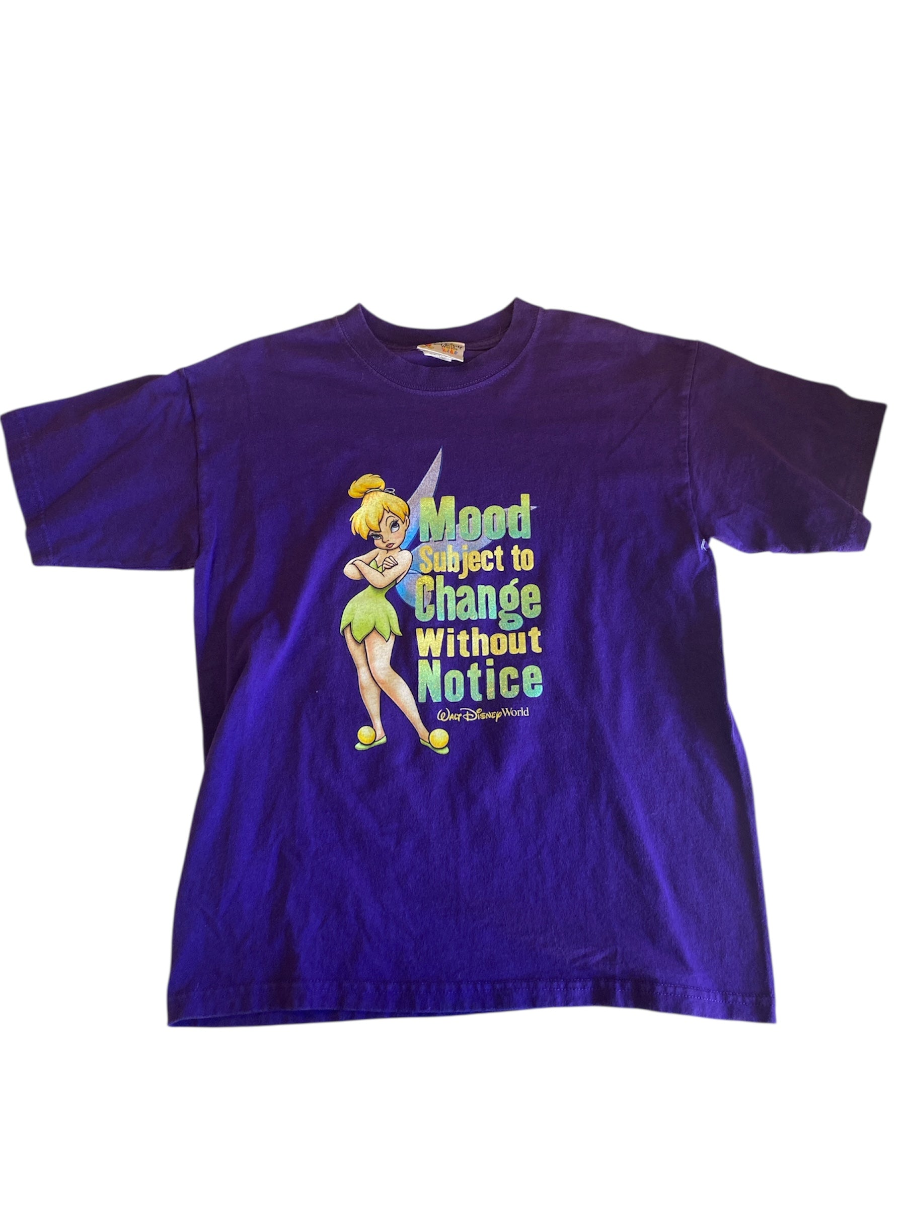 purple walt disney kids tinkerbell attitude tee, xl