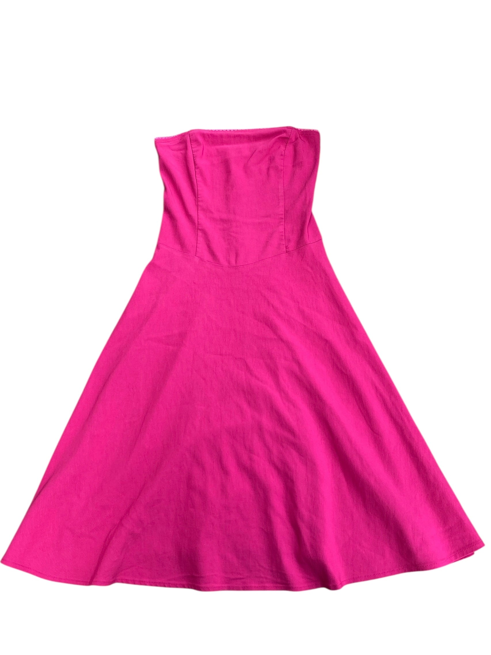 pink Charlotte russe strapless dress, small