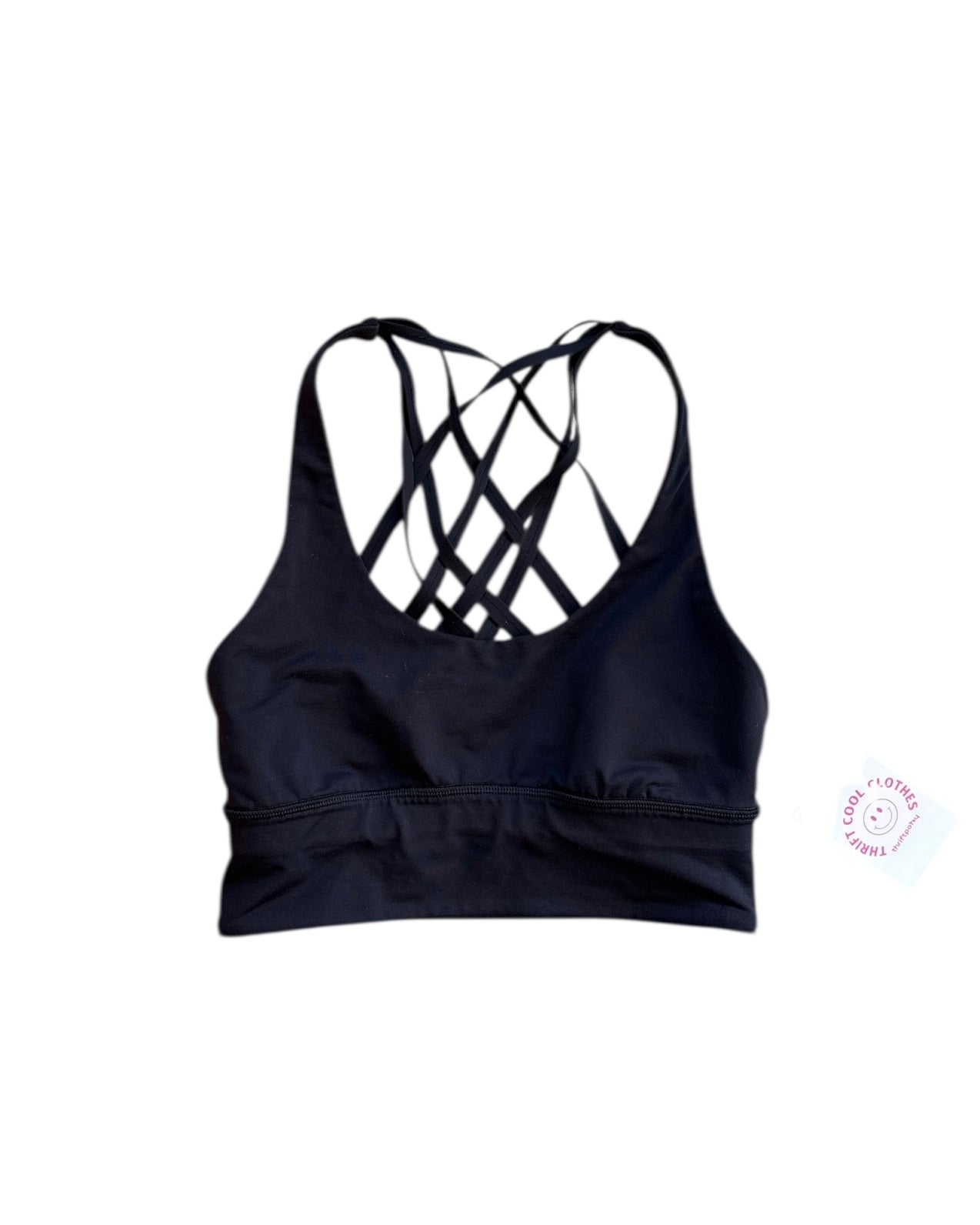 Black Lululemon Strappy Sports bra, S