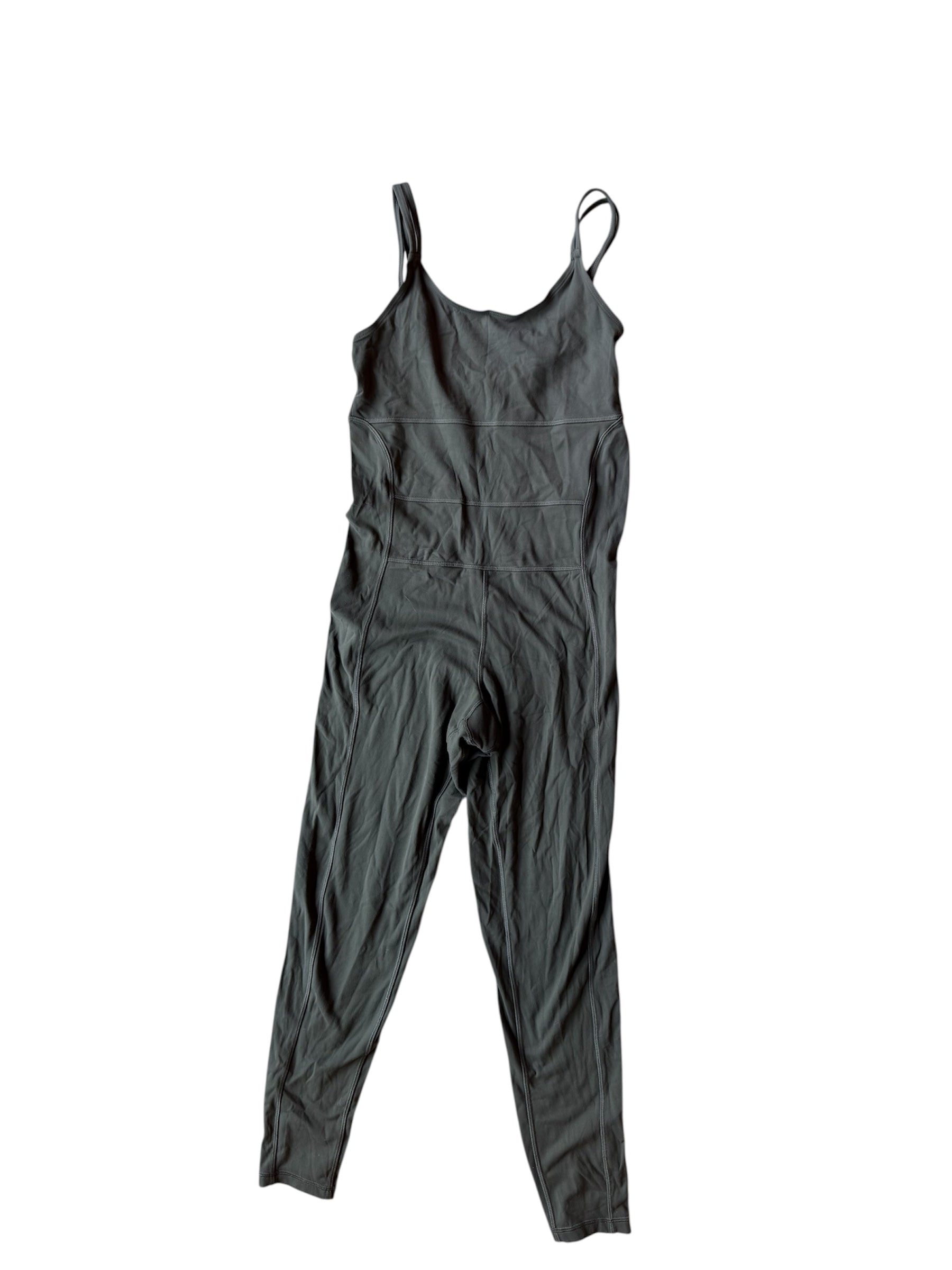 army green game cami jumpsuit, xs