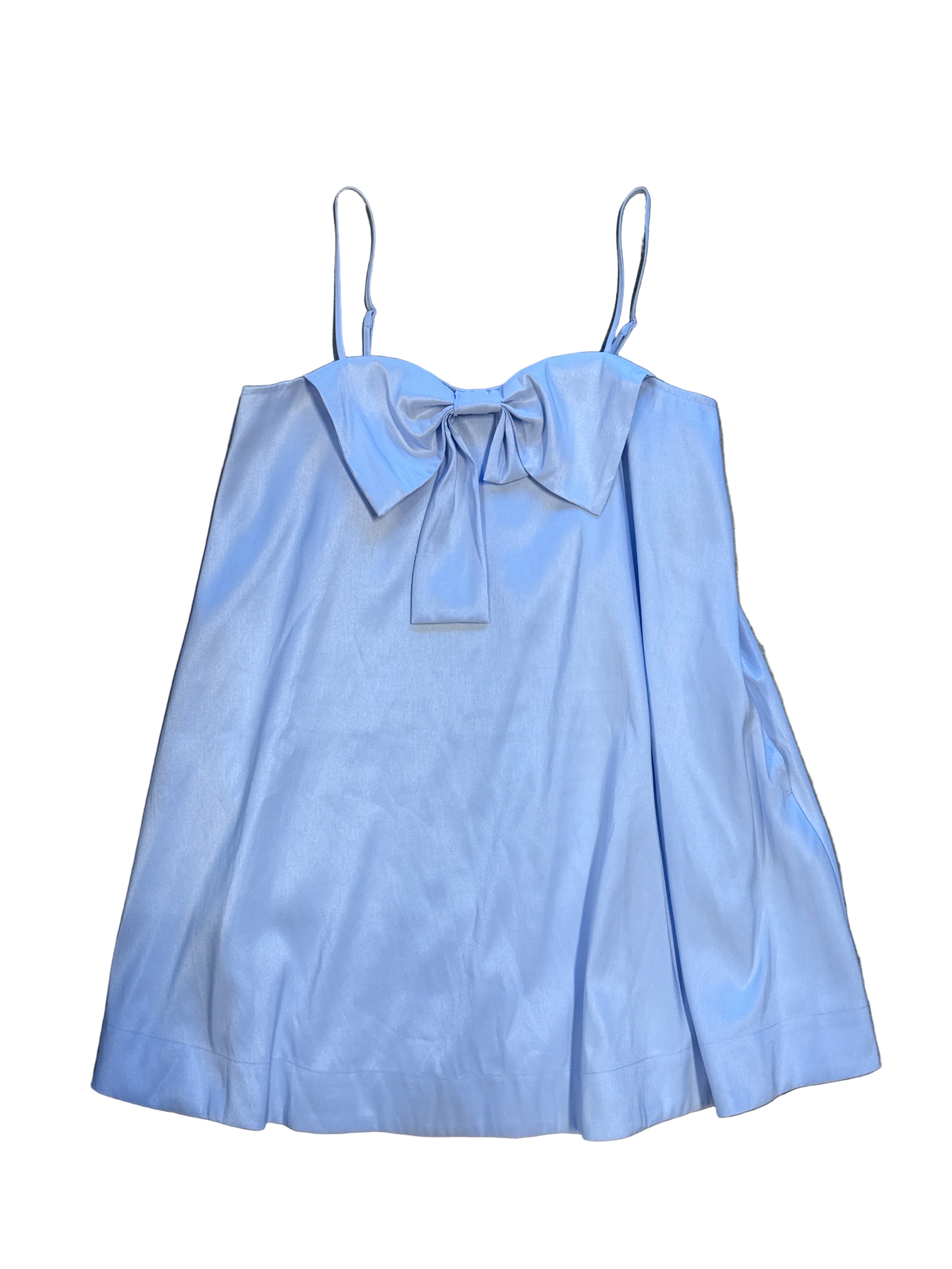 blue a new day straight dress w bow, m
