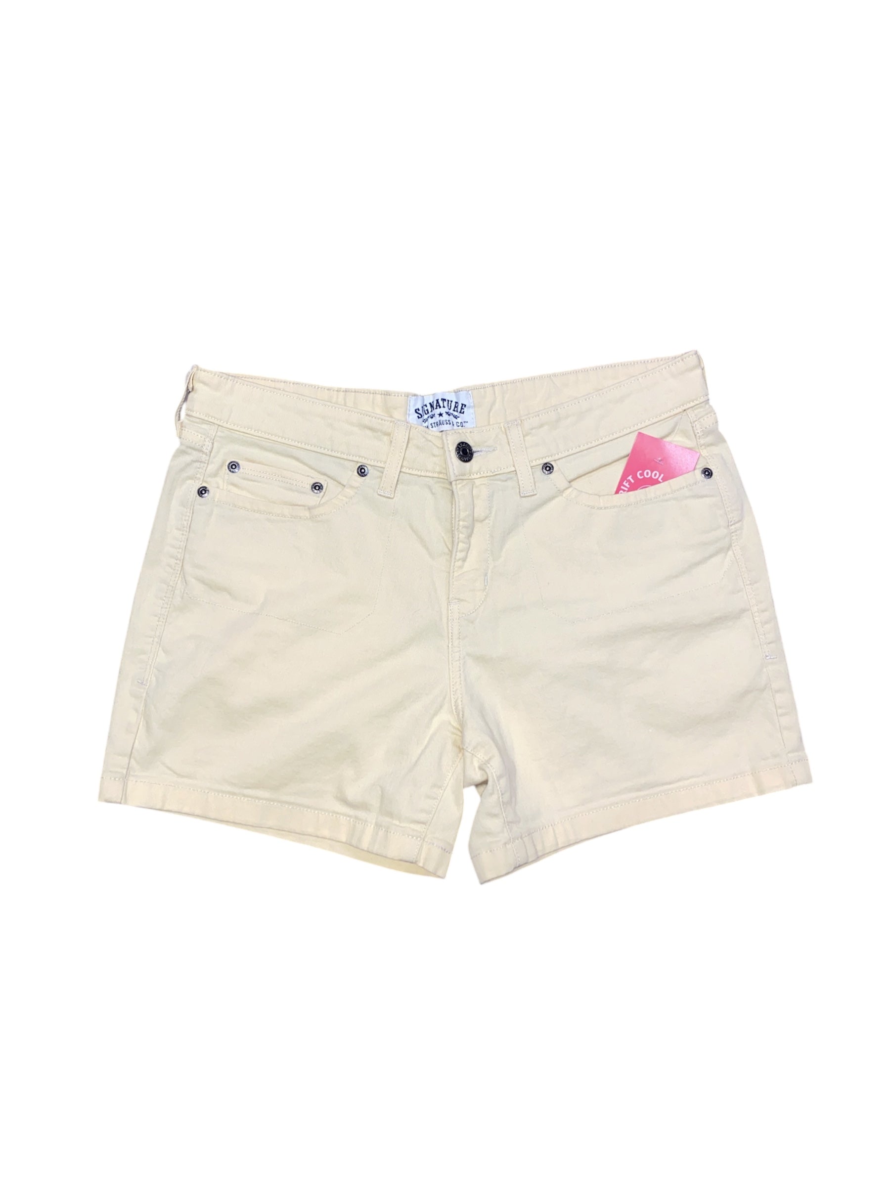 yellow levi denim shorts, 10