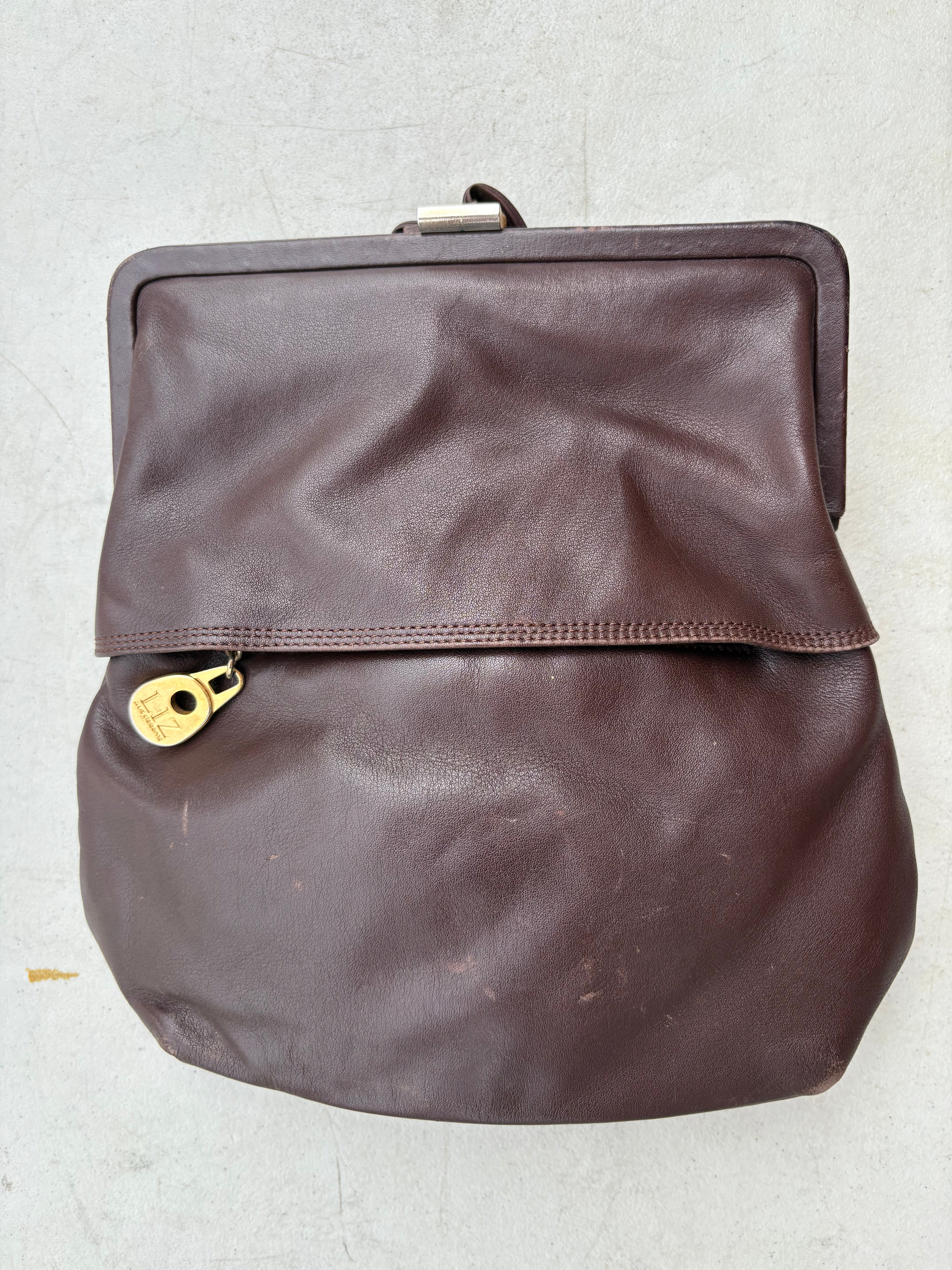 Liz claiborne Brown leather backpack