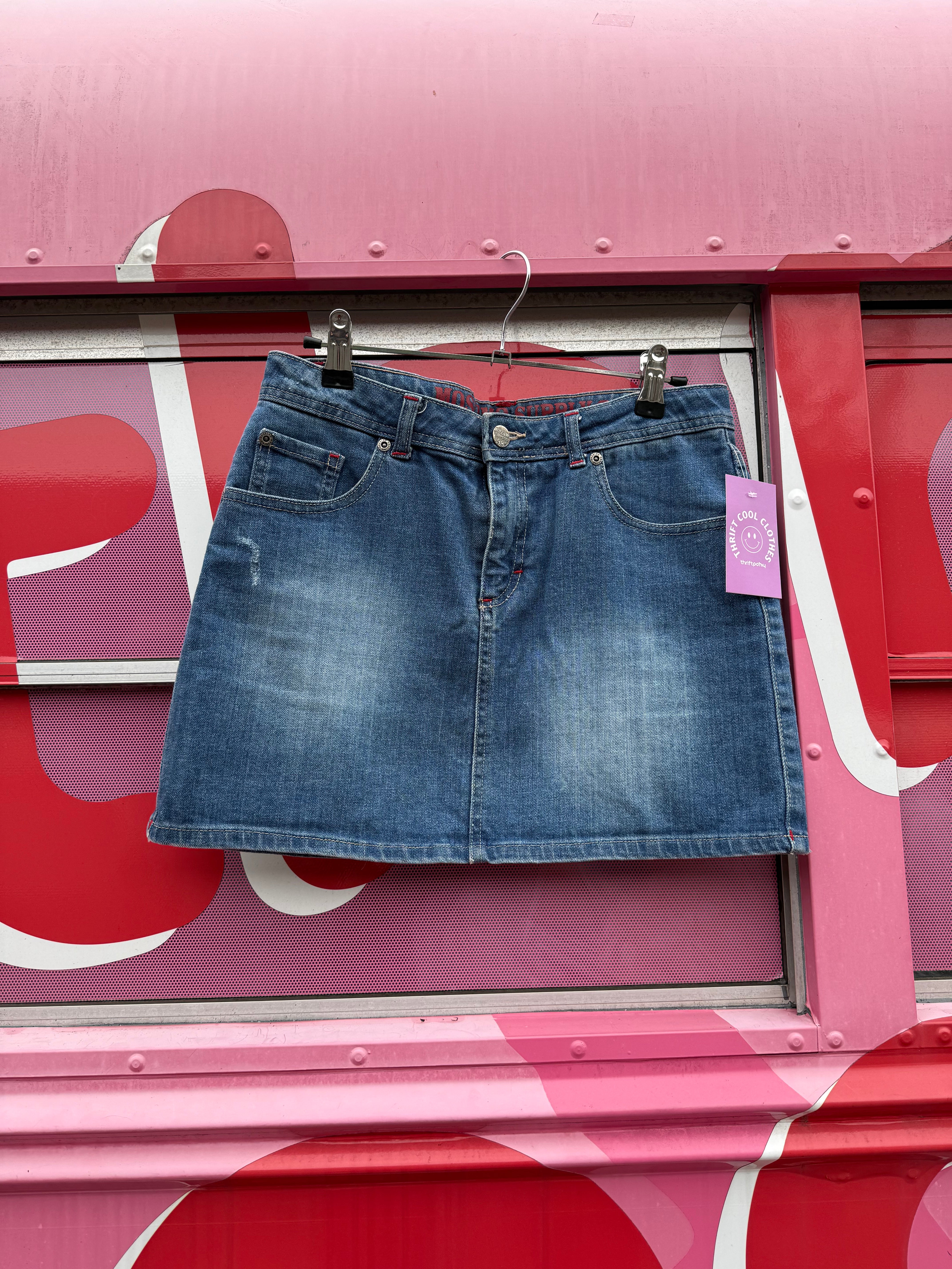 blue Mossimo denim mini skirt, s