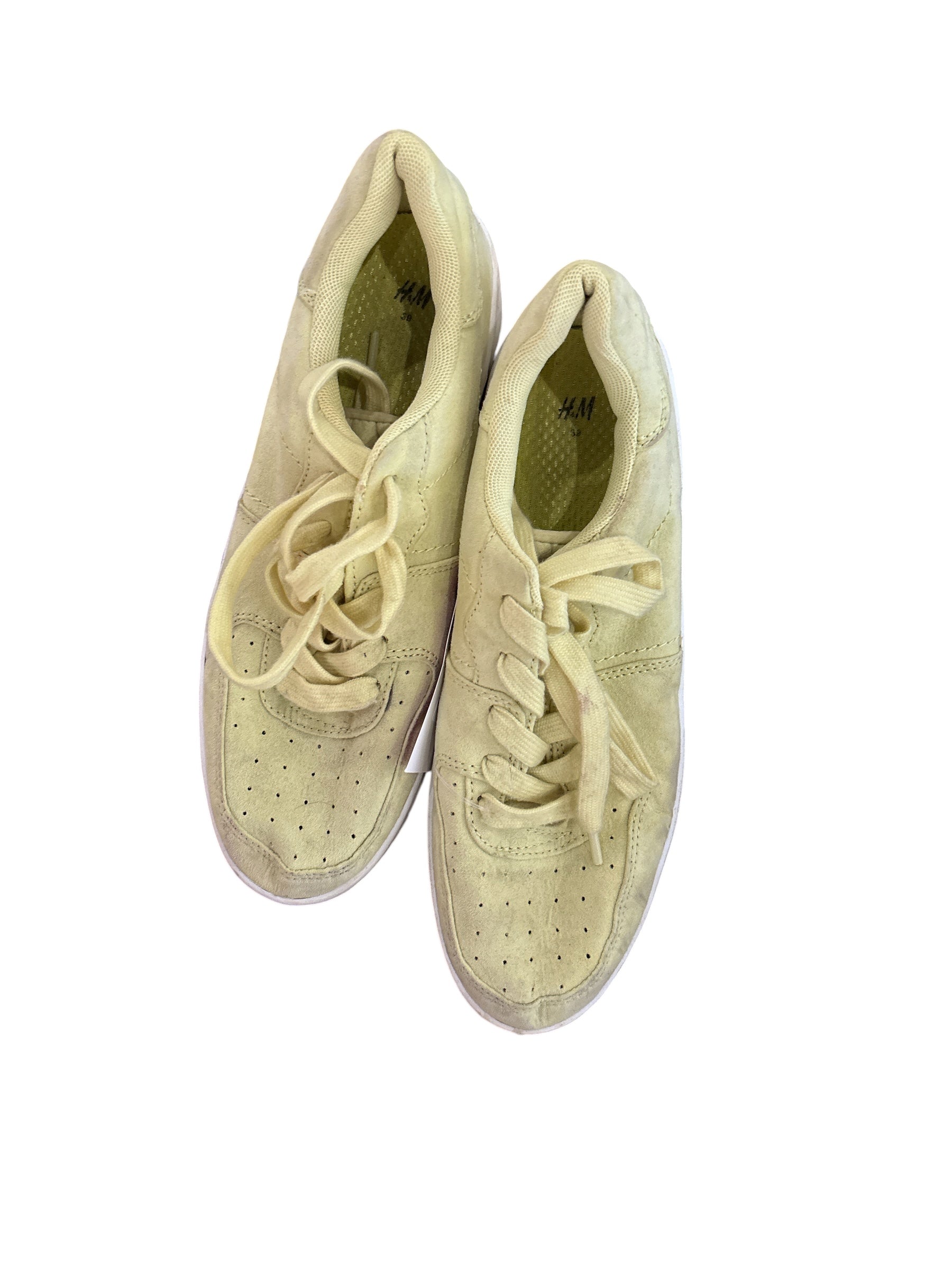 yellow  platform sneakers, 8