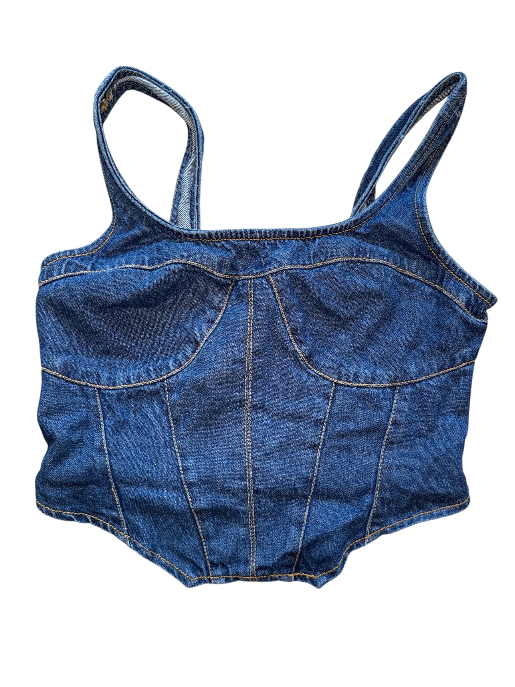blue japna denim tank, m