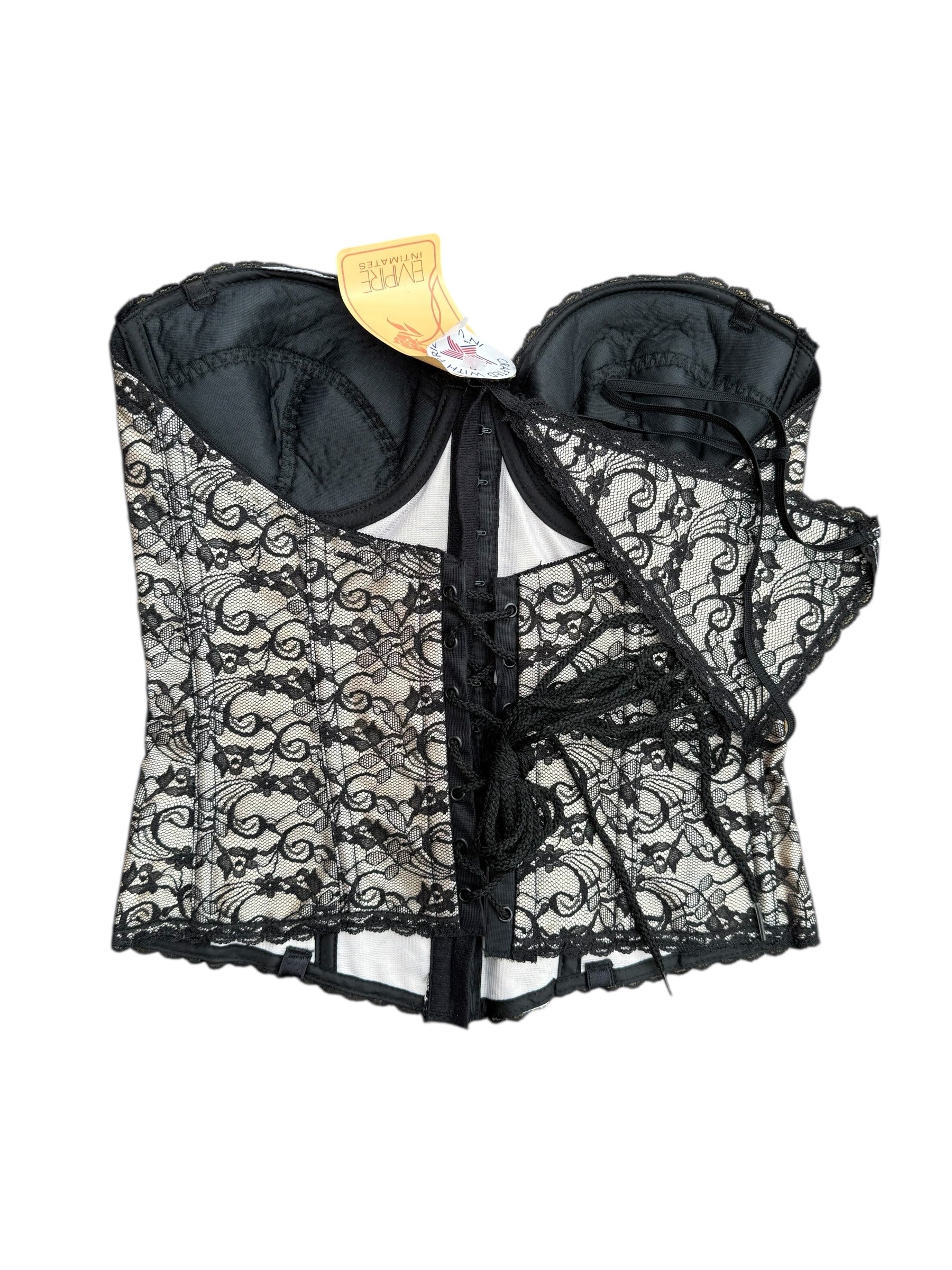 black whtie Empire Intimates , 36d fits like a medium