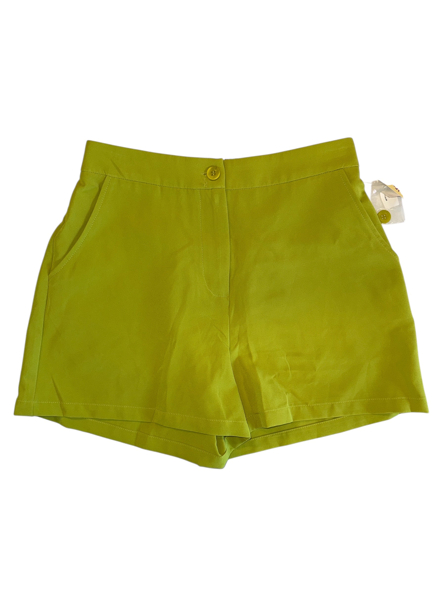 Chartreuse sincerely jules nwt high waisted shorts, M