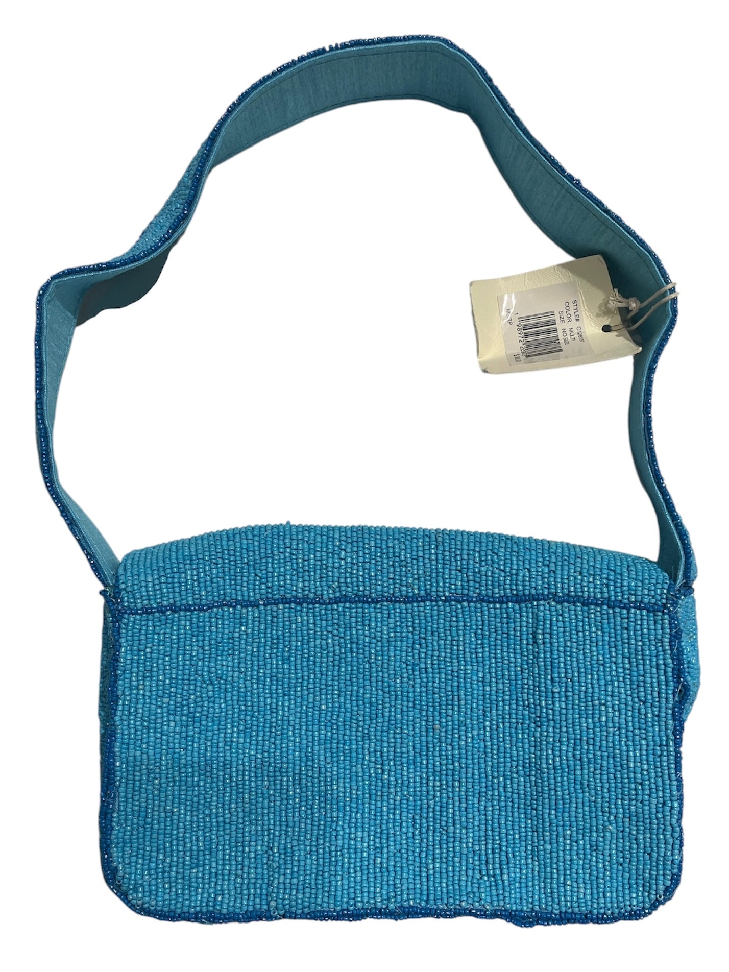 blue sol and mer beaded pool floaty handbag