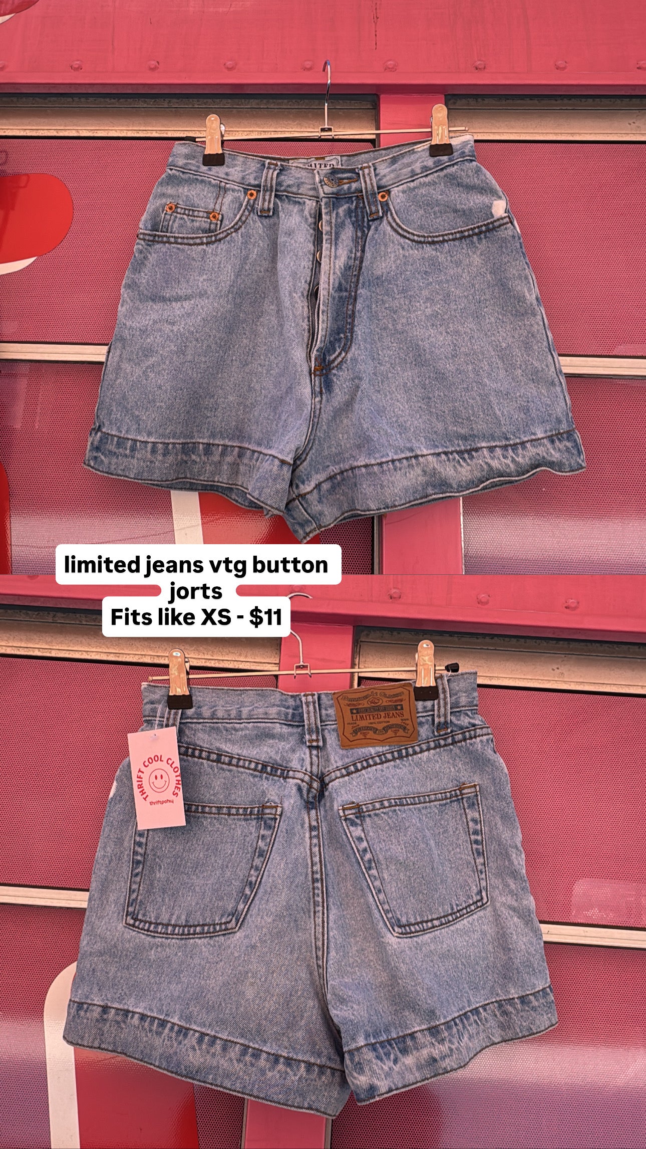 Blue Limited jeans High waist jorts, 4