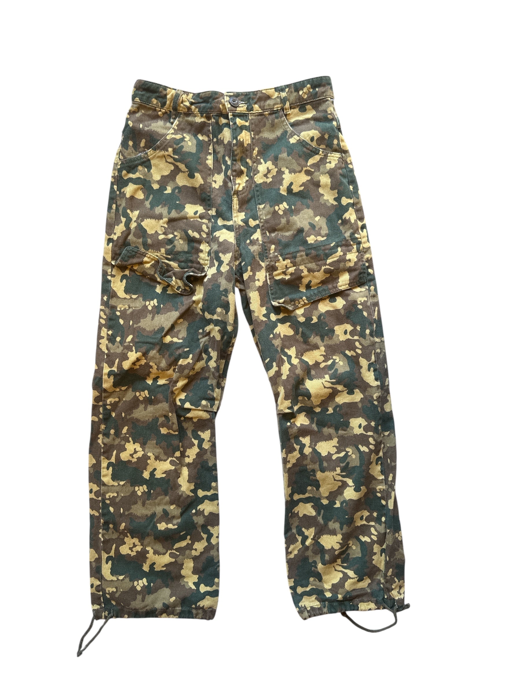 green  camo pants S