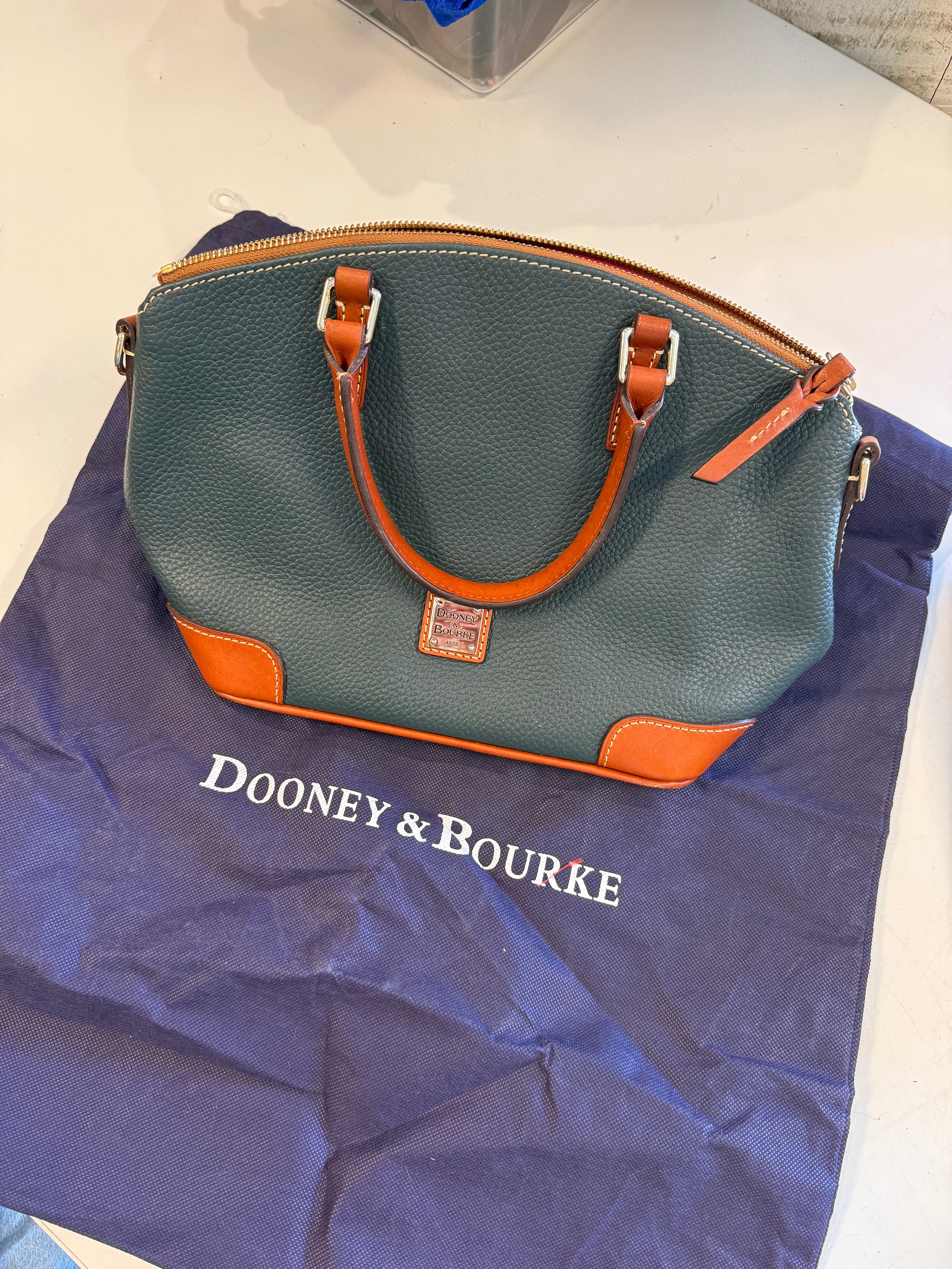 green dooney & bourke Leather handbag