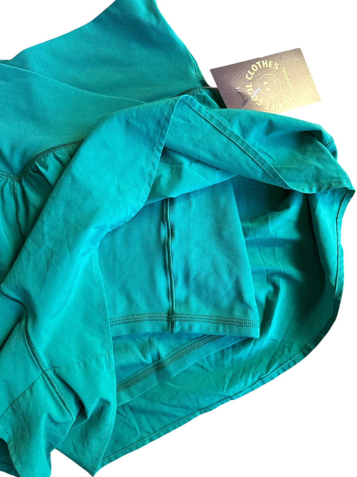 green aerie athletic shorts, m