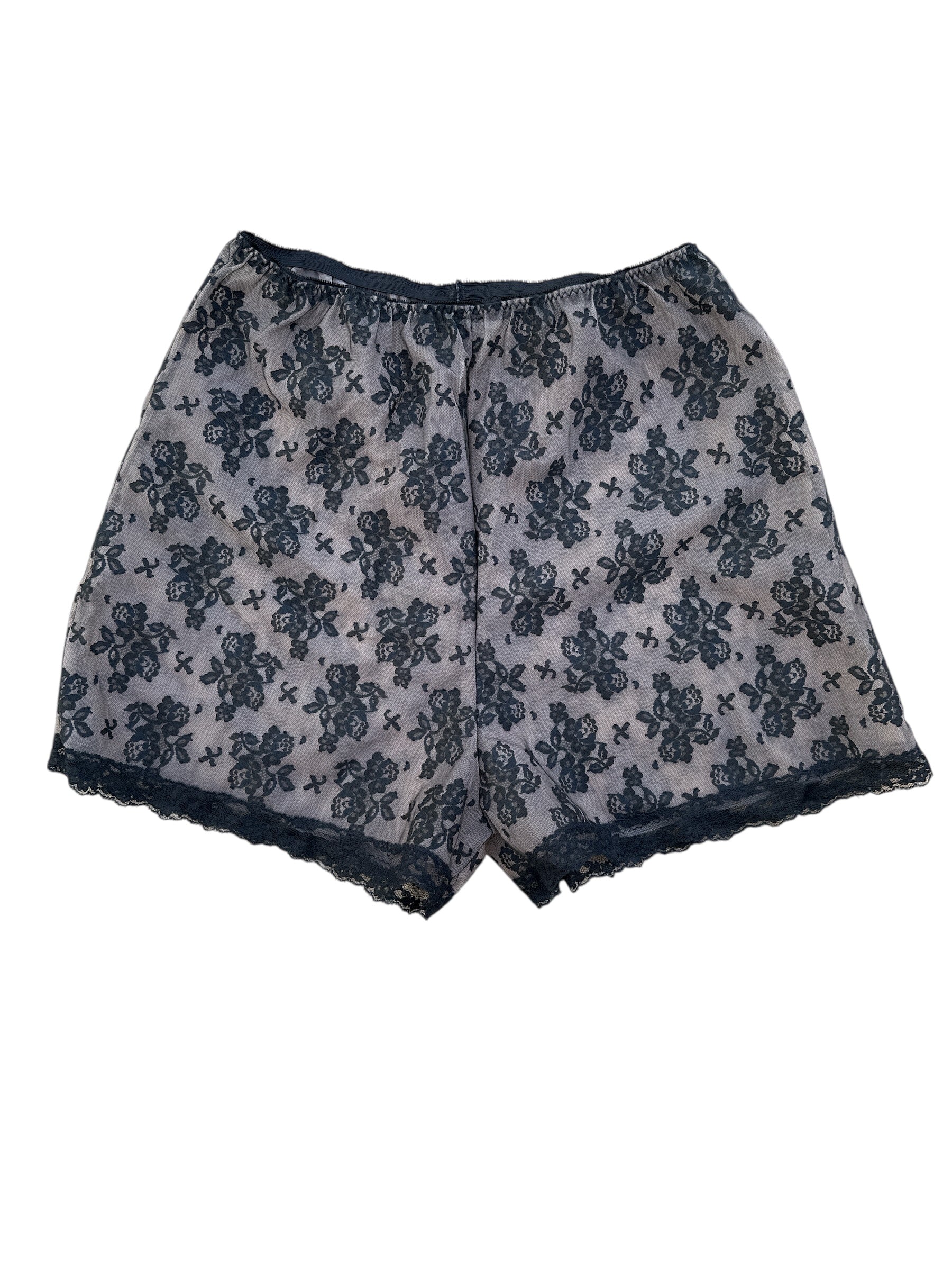 black  lace shorts